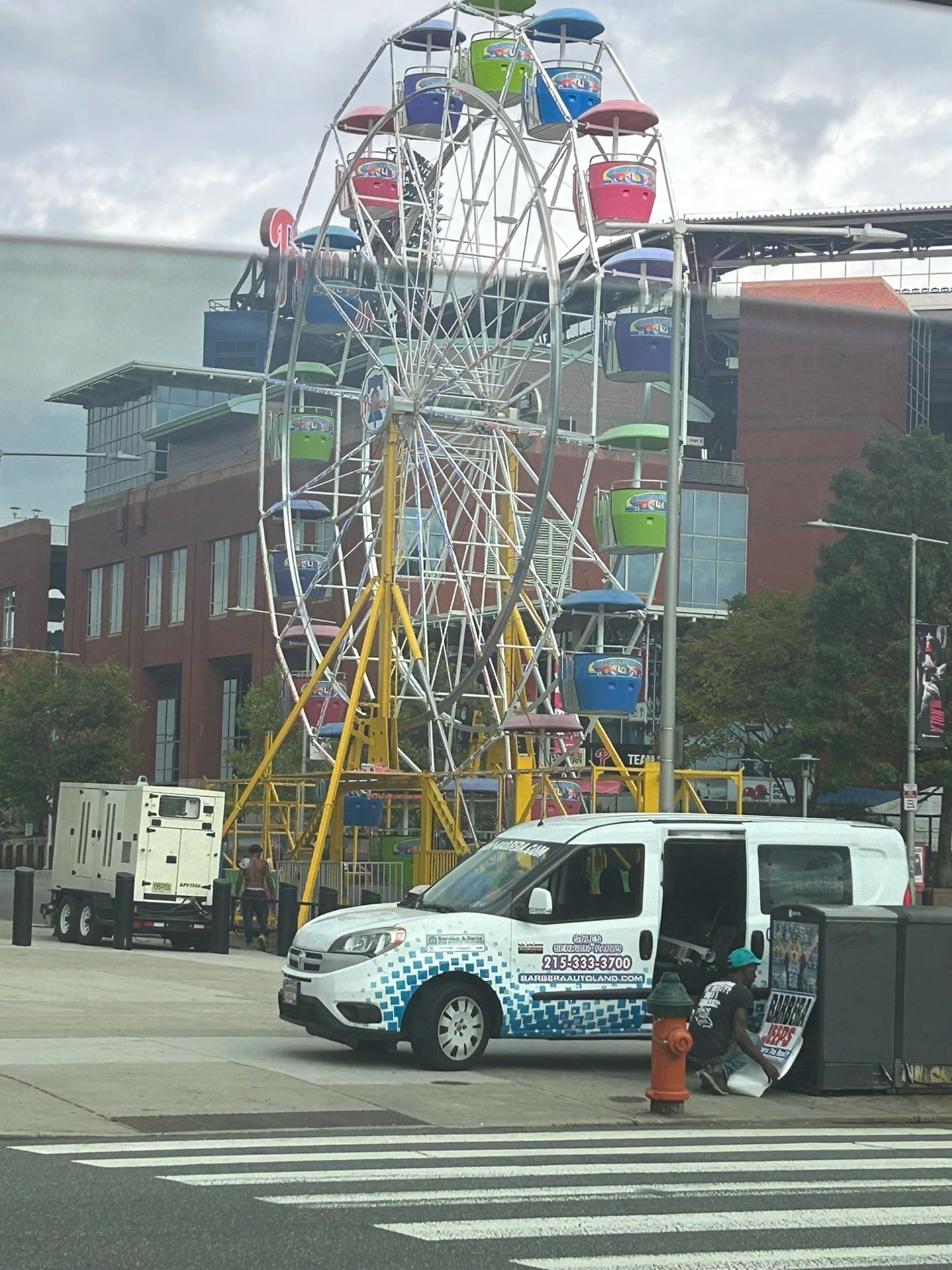 Phillies ferris wheel outside Citizens Bank Park