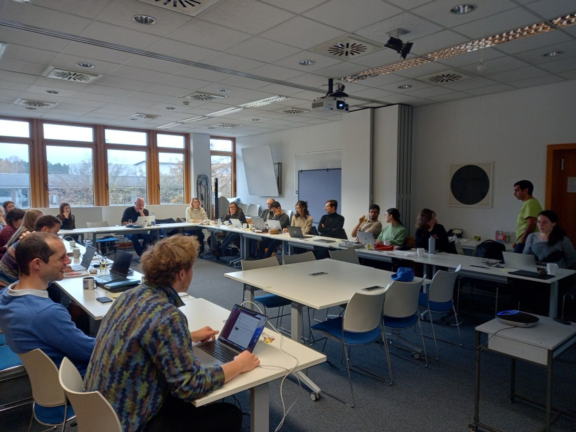 Photo of participants at the compound events workshop at KIT Karlsruhe in November 2023.