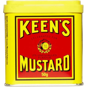 A picture of a keen mustard container 