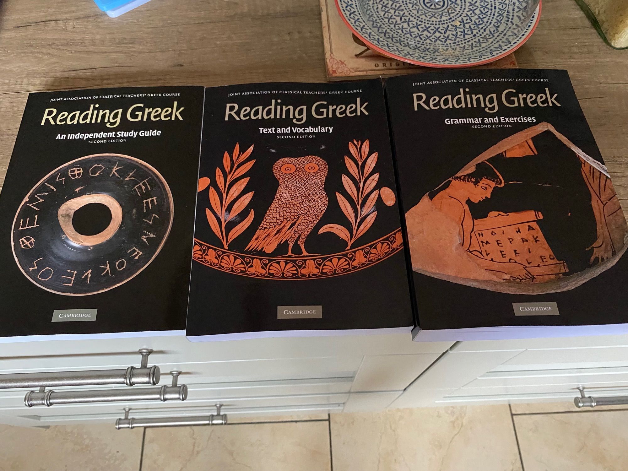 Three books from Reading Greek.