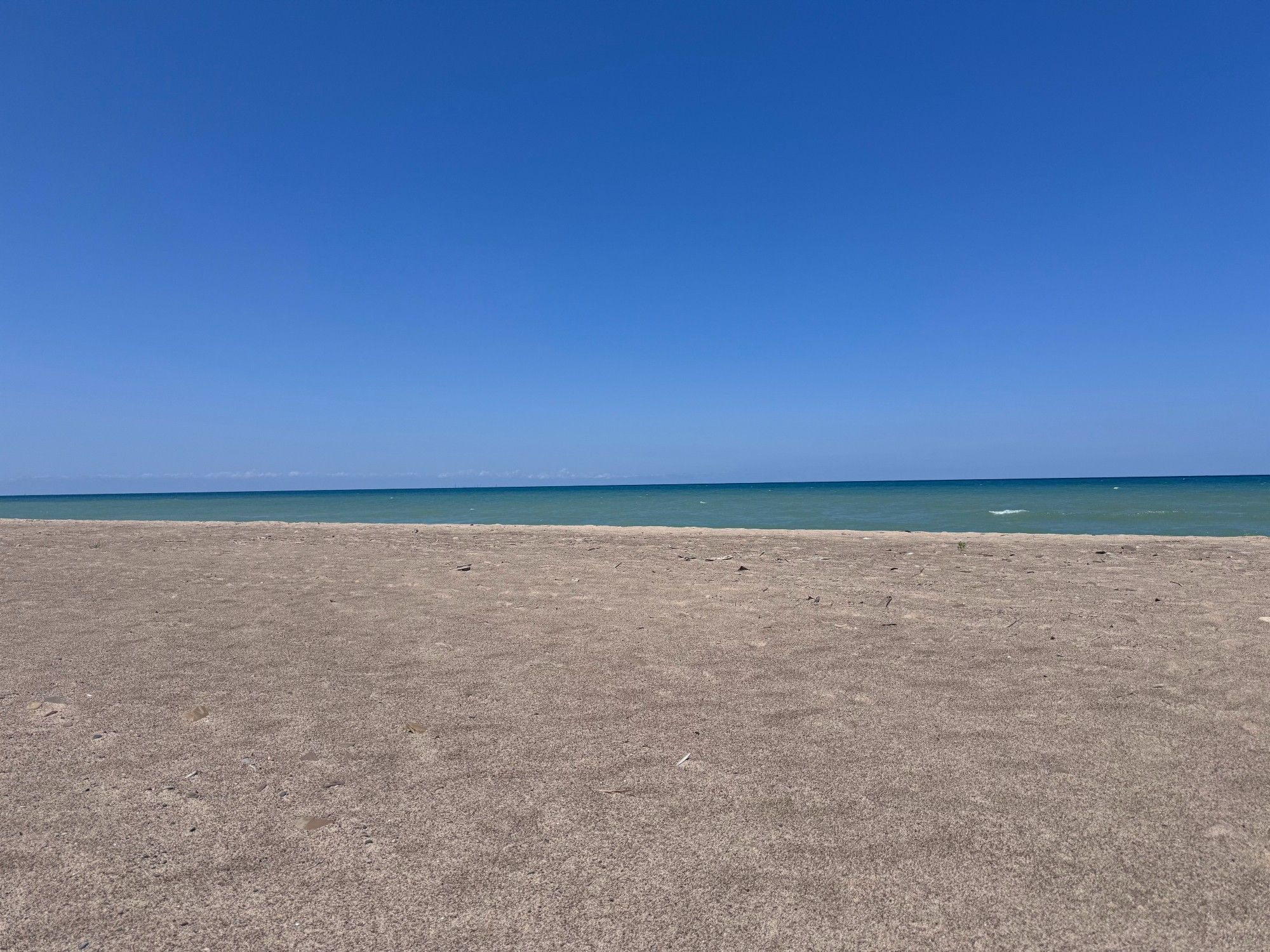 Lake Michigan beach view