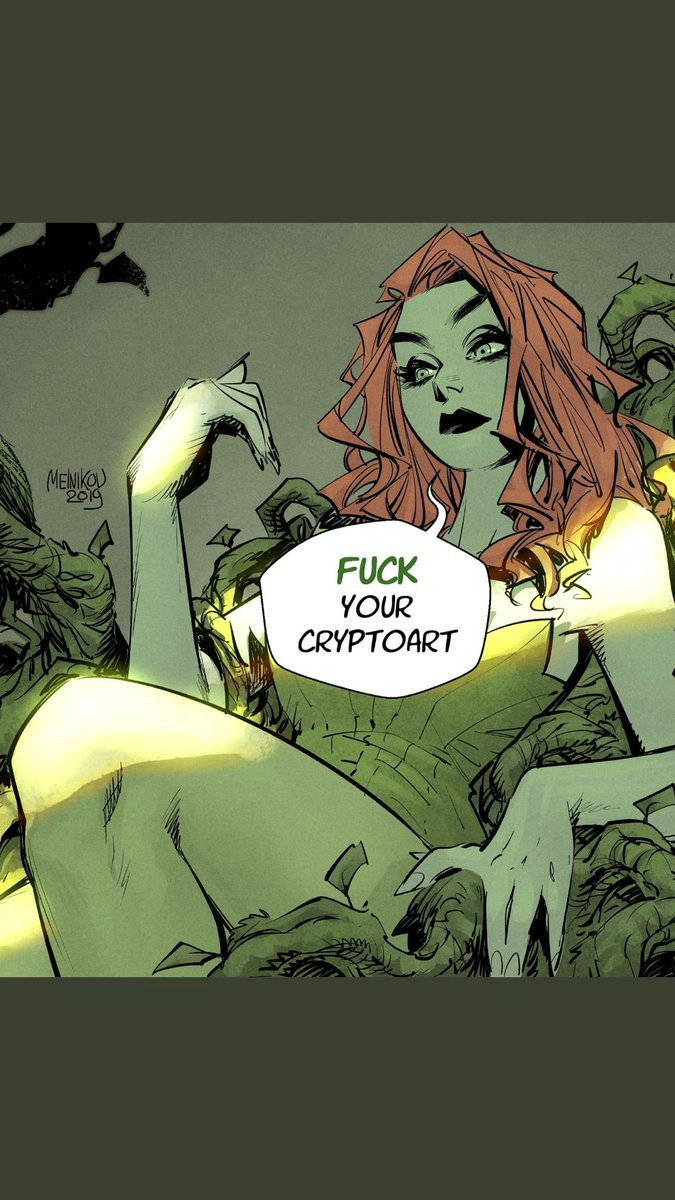 Poison Ivy say Fuck your cryptoart