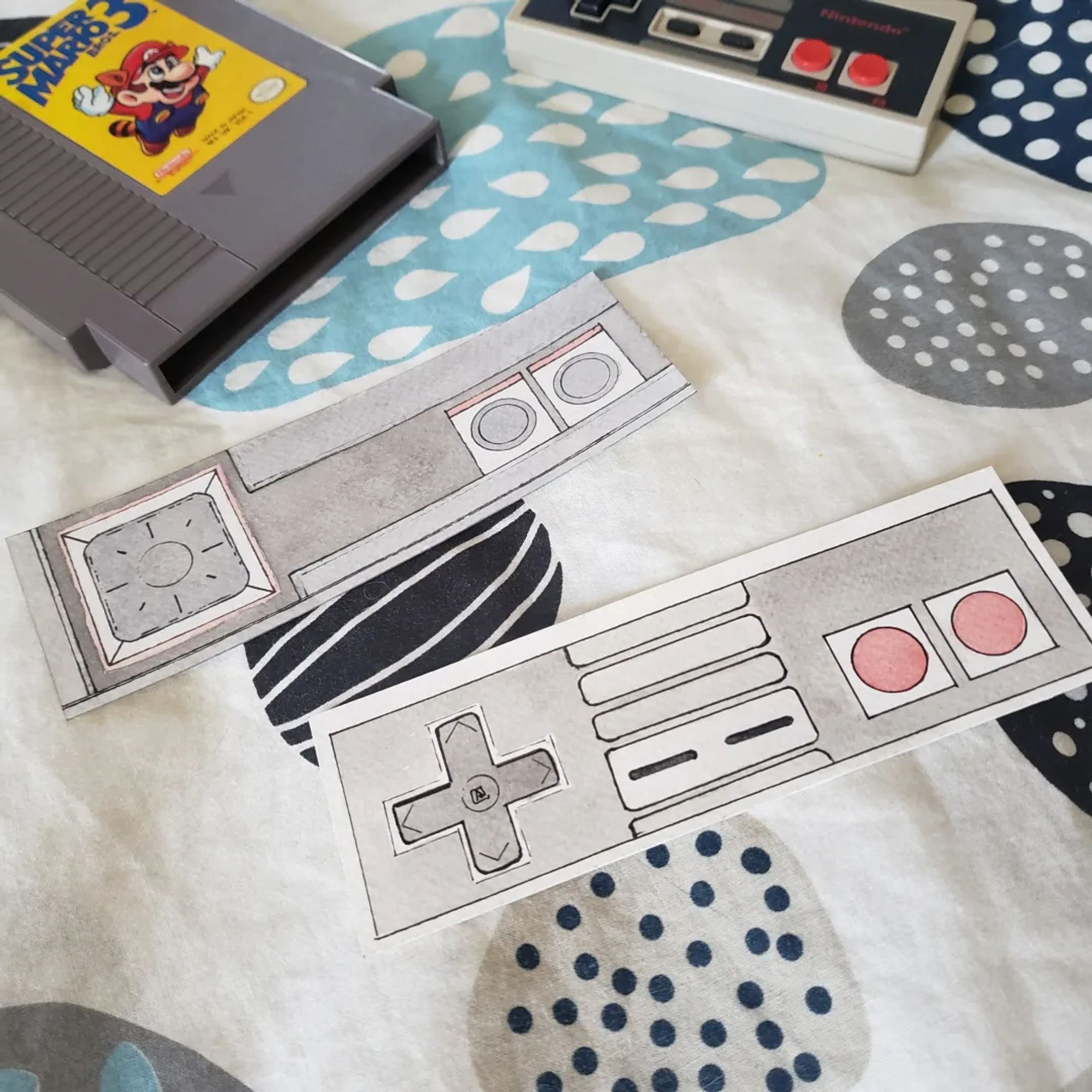 Retro gaming inspired bookmarks