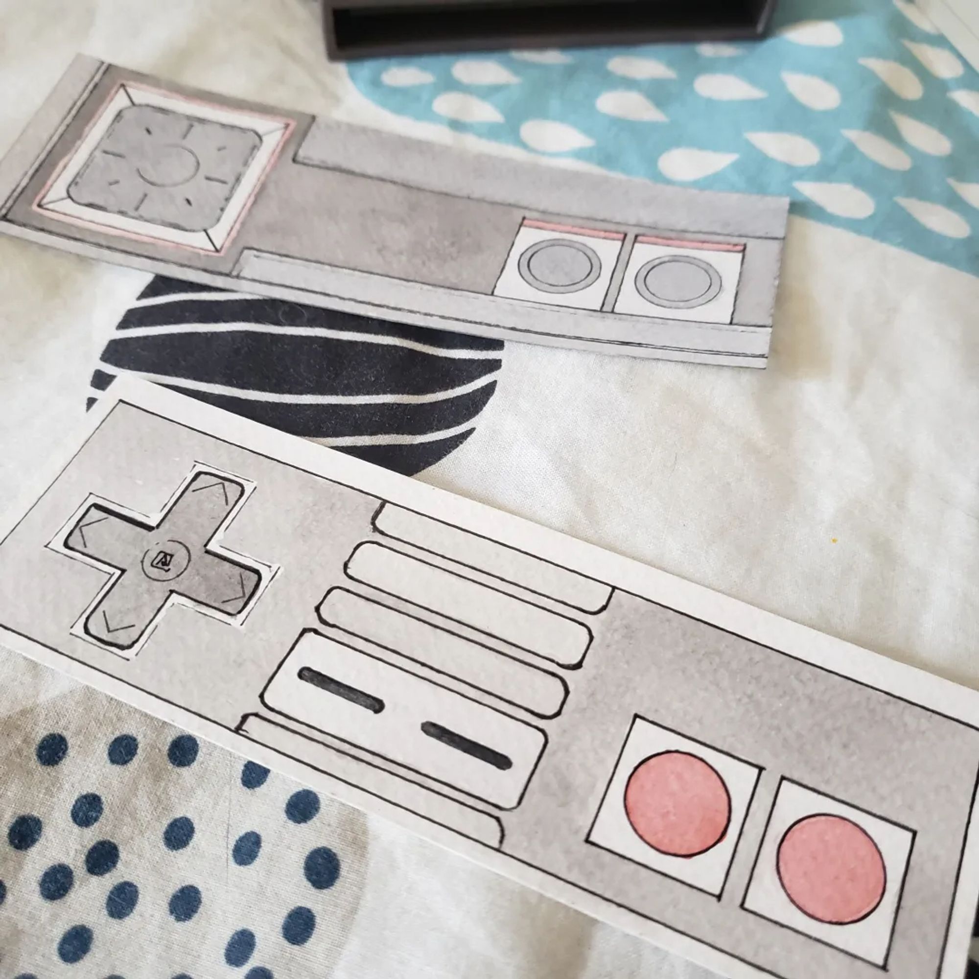 Retro gaming inspired bookmarks