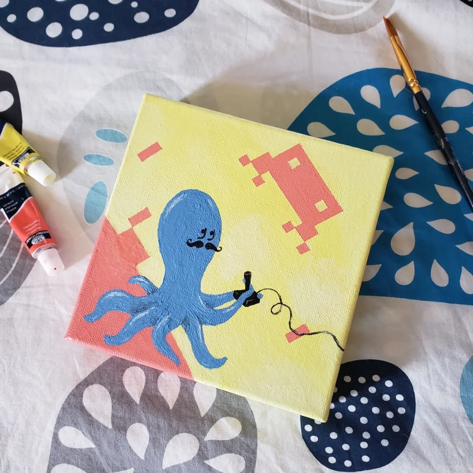 Retro Octopus gamer