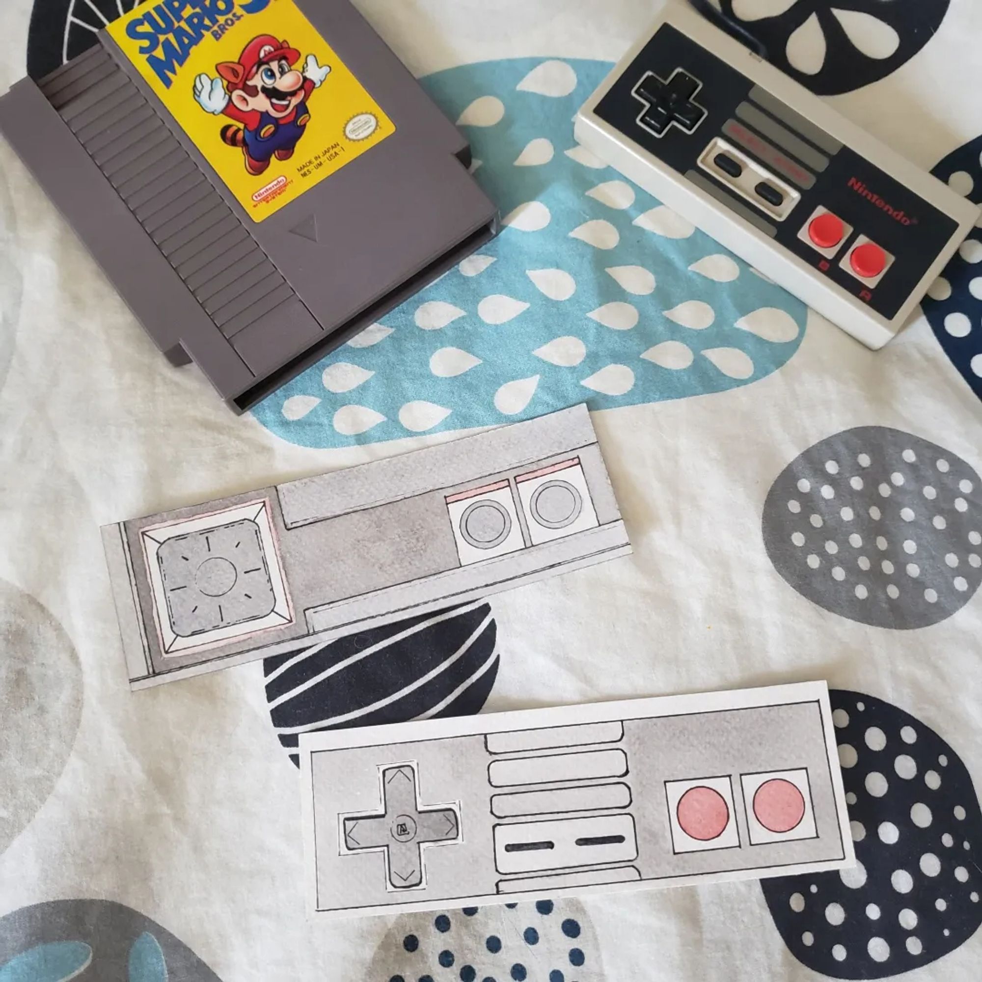 Retro gaming inspired bookmarks