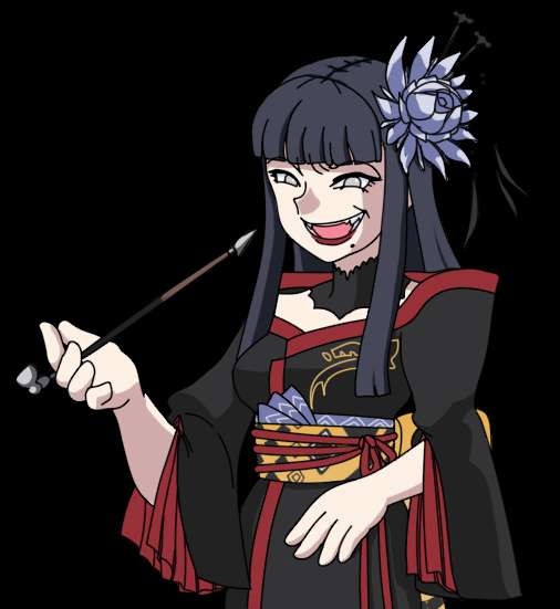  Yotsuyu goe Brutus drawn in the style of ryukishi07's art of Beatrice Ushiromiya