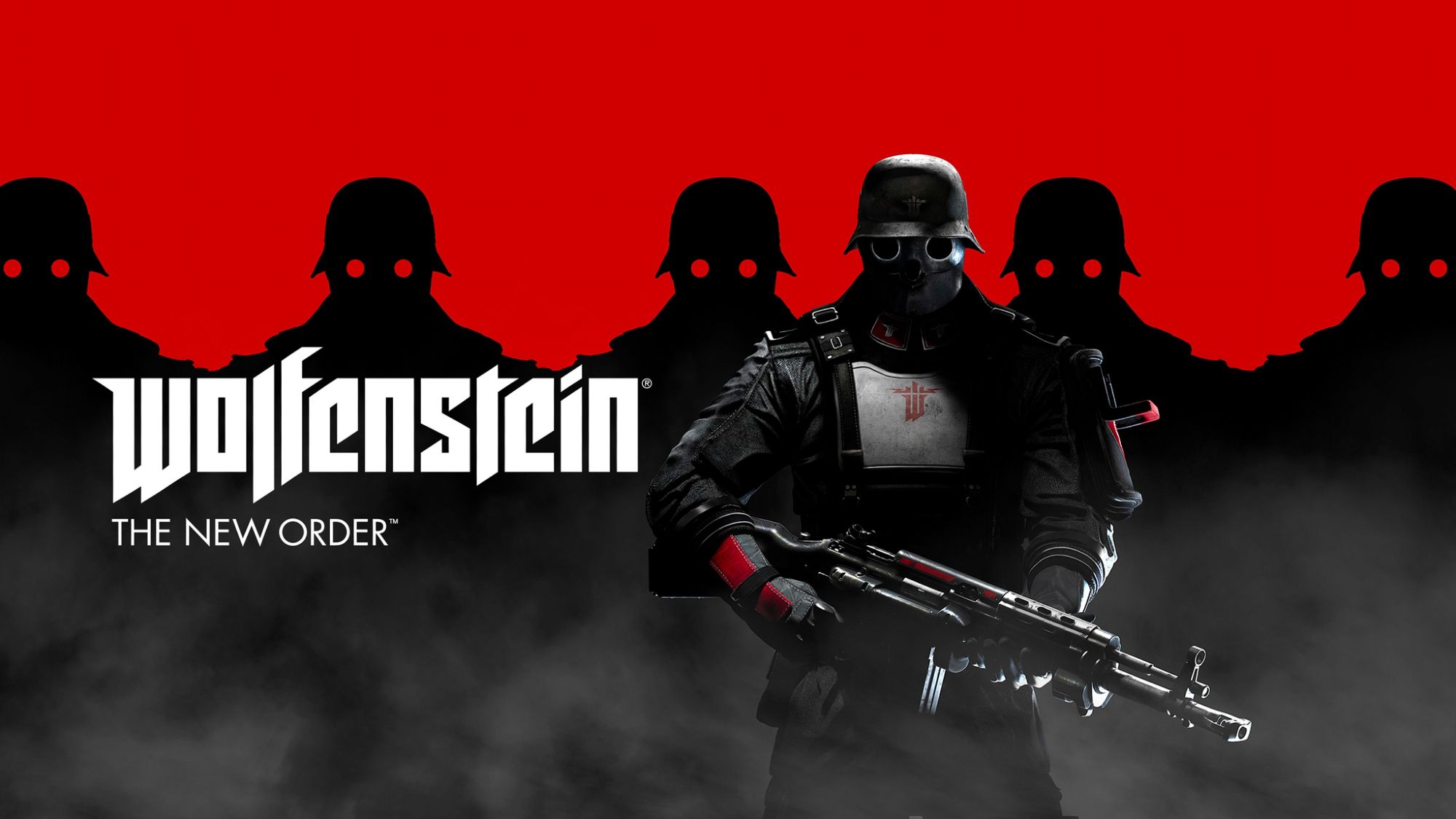 Visuel promotionnel du jeu vidéo "Wolfenstein : The New Order" de Machine Games et Bethesda (2014)