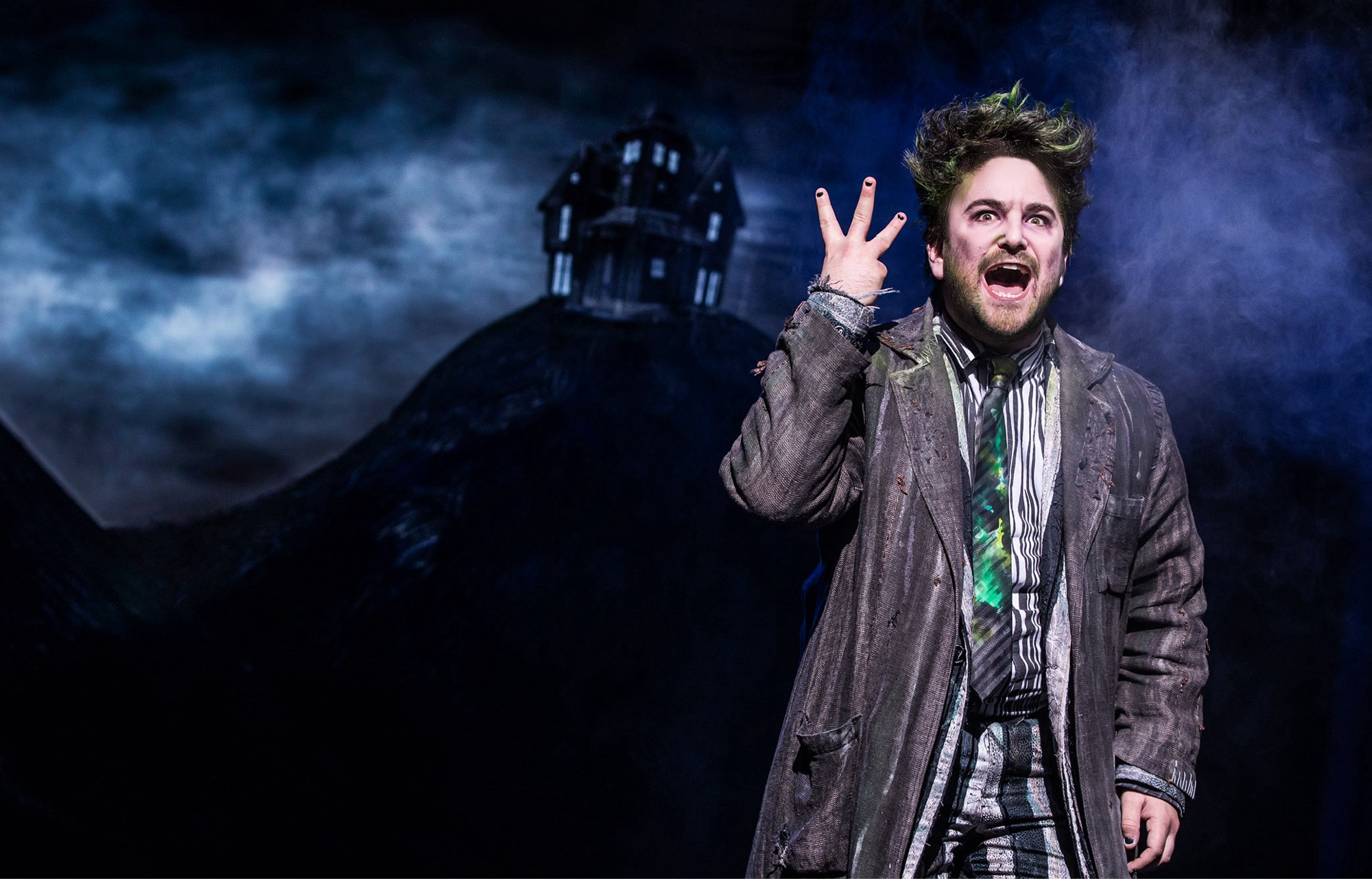 Alex Brightman in costume of the titular character from the musical "Beetlejuice"