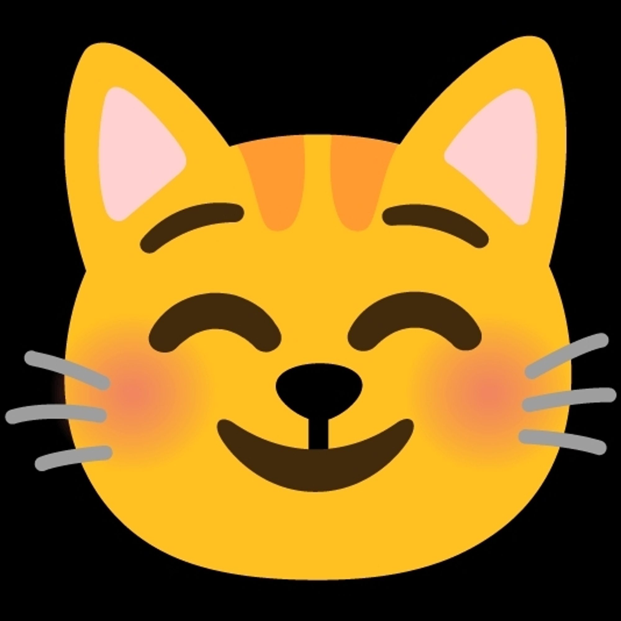 cat blushing emoji