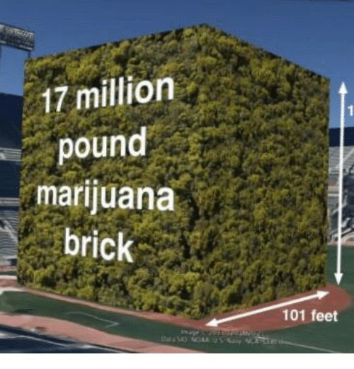 17 million pound marijuana brick