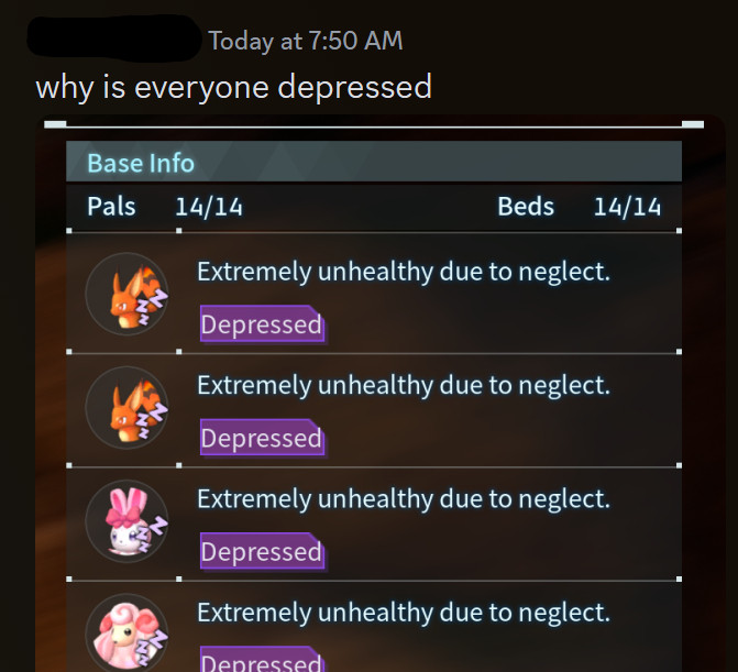 why is everyone depressed [list of unhealthy pals due to neglect]