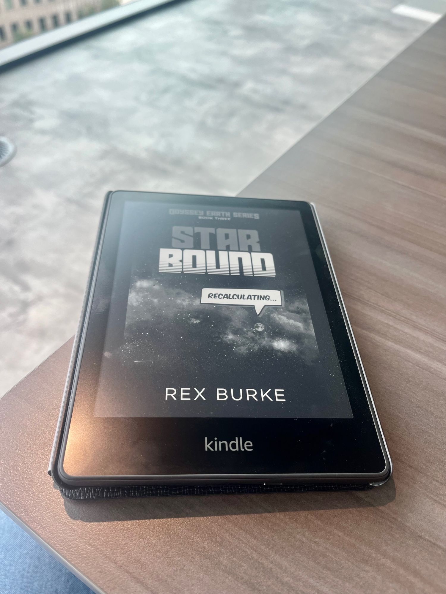 Kindle displaying the cover of STAR BOUND by Rex Burke