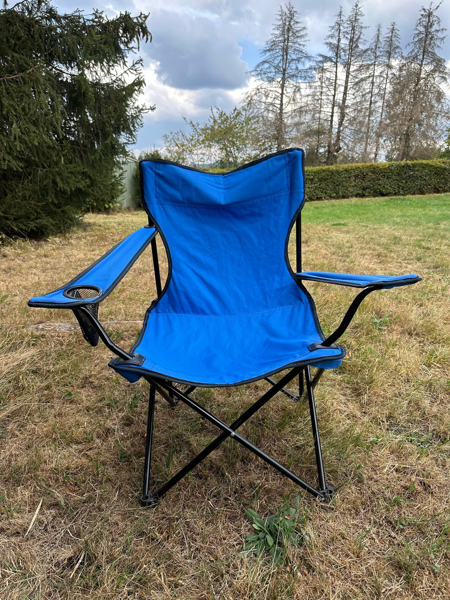 A picture taken with the iPhone of said folding camp chair I sketched