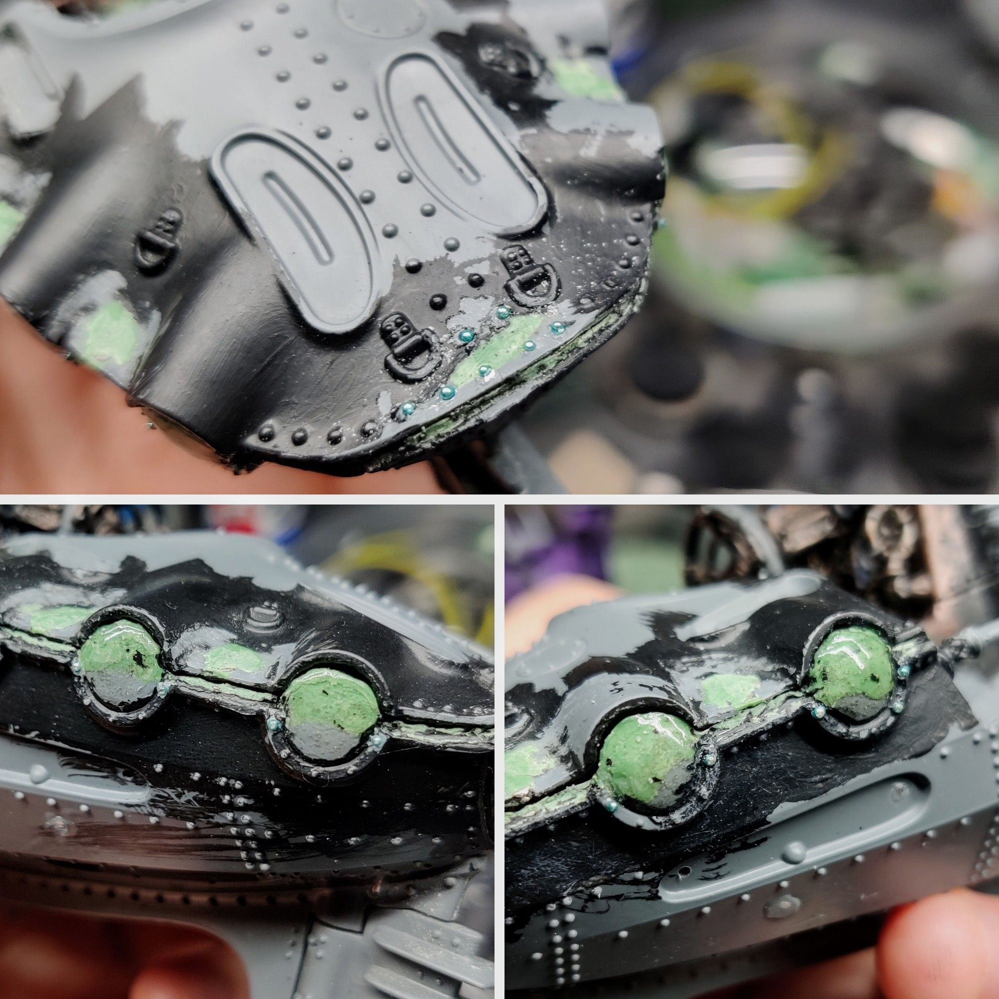 Cleanup and repairs on the removable top of the Arkanaut Frigate