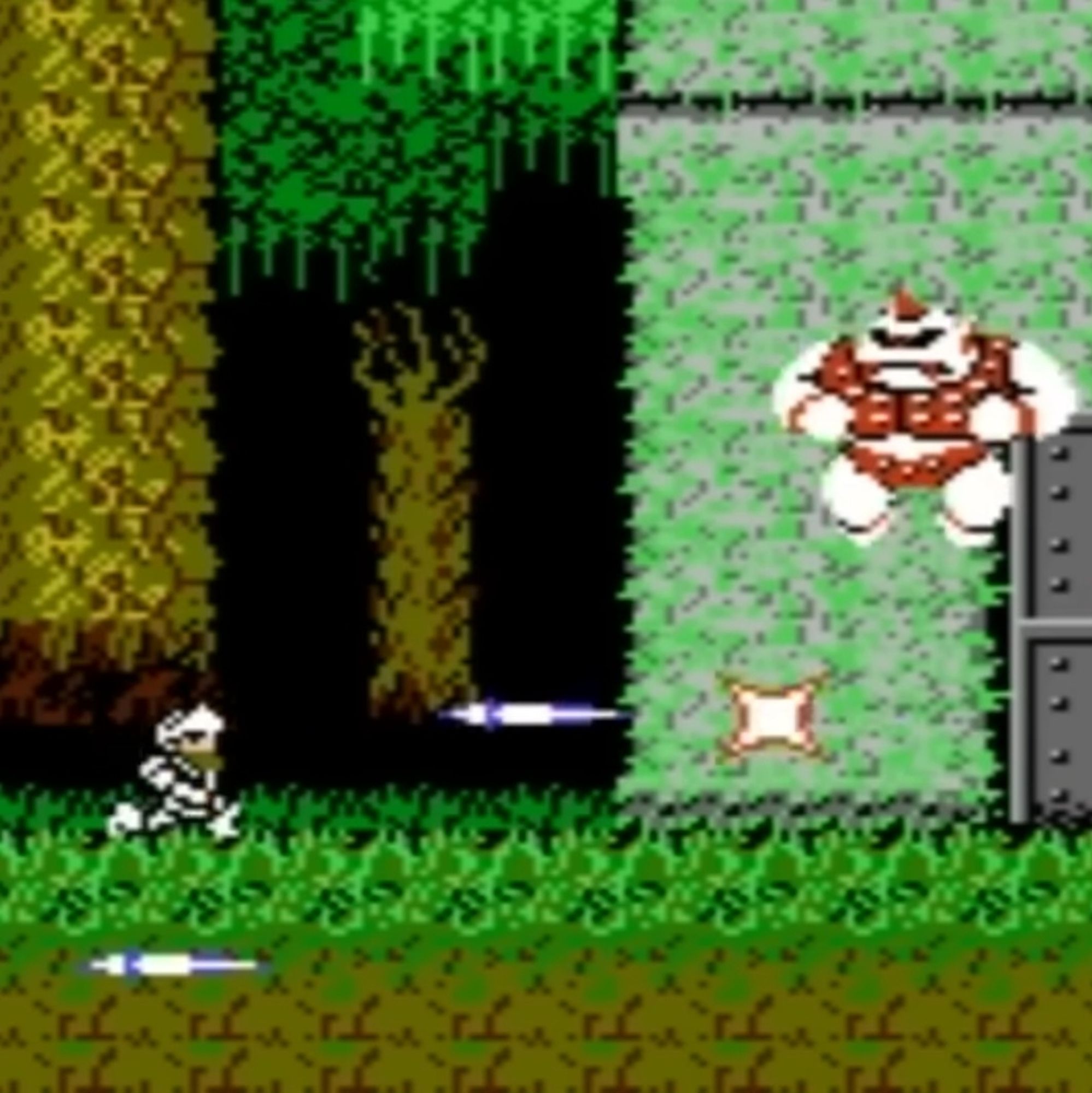 Screenshot of Ghosts 'n Goblins on NES