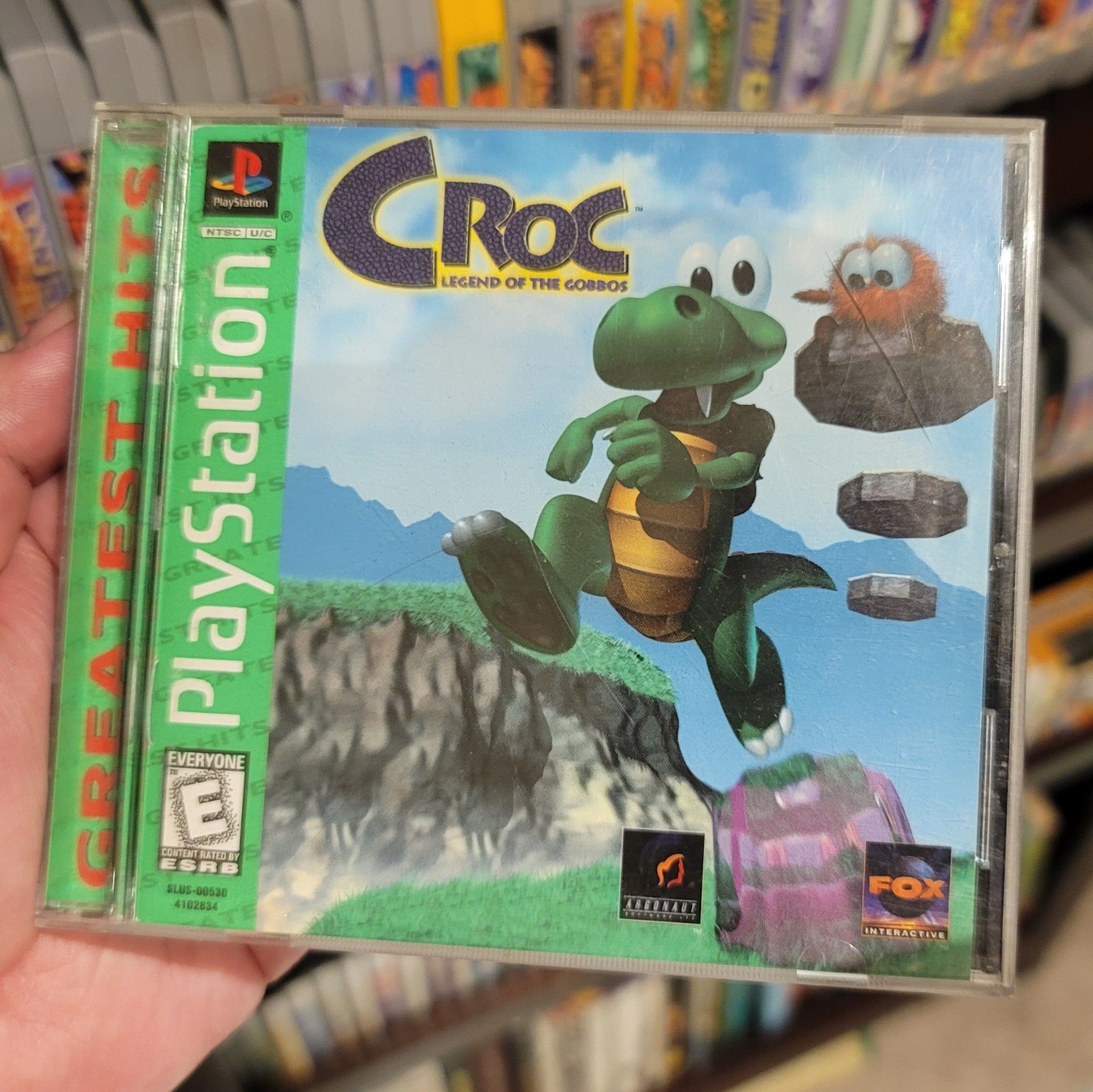 Croc: Legend of the Gobbos PS1 case