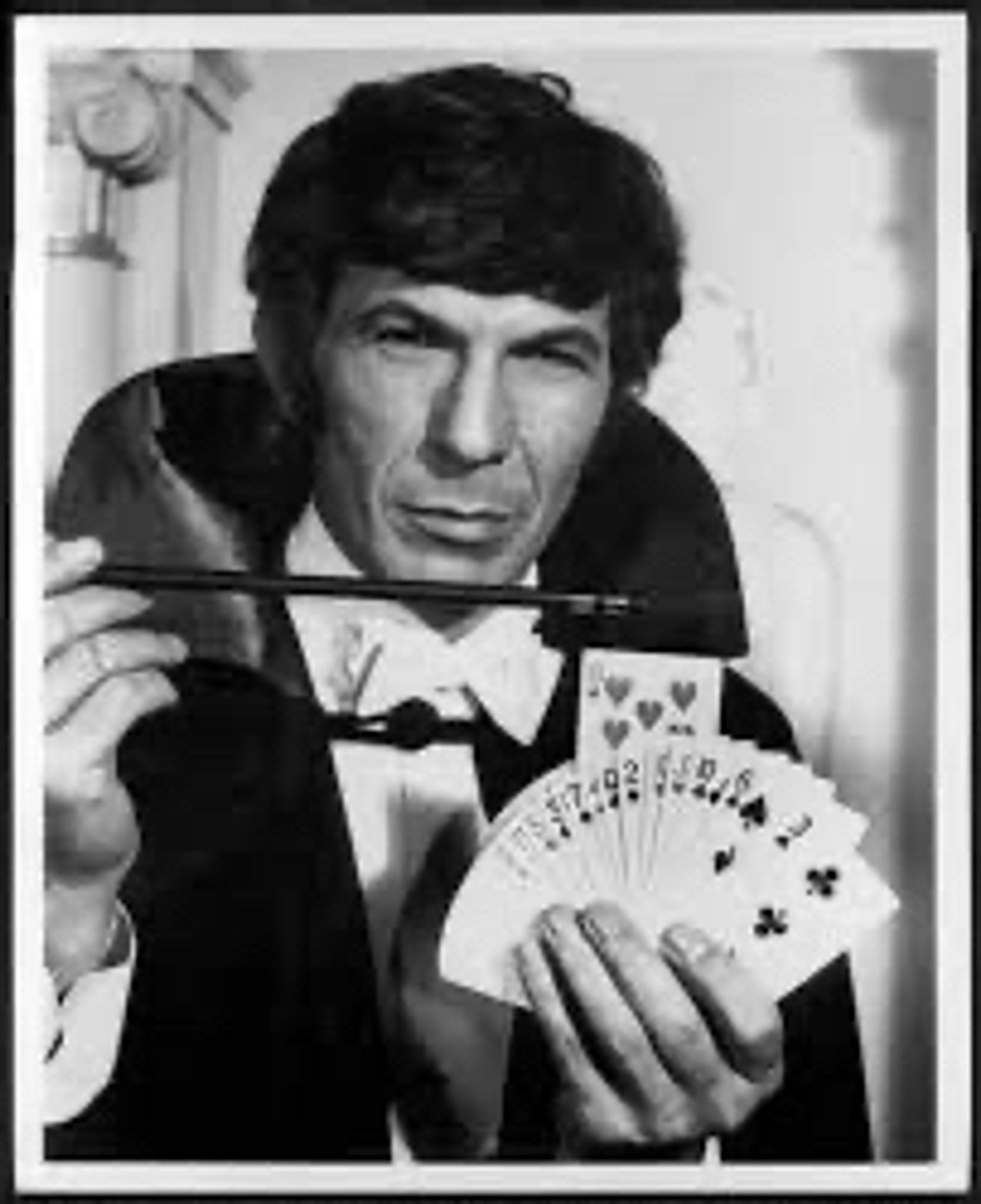 Leonard Nimoy, c 1970, playing a magician in MISSION: IMPOSSIBLE