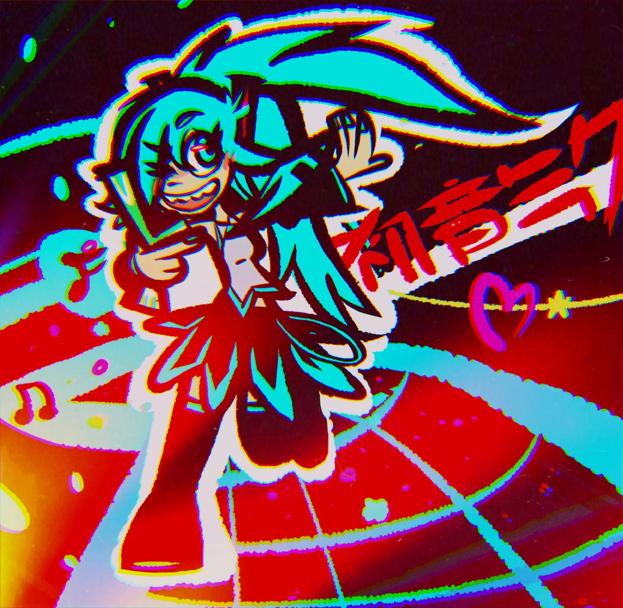 i'm thinkin' this is fanart of miku