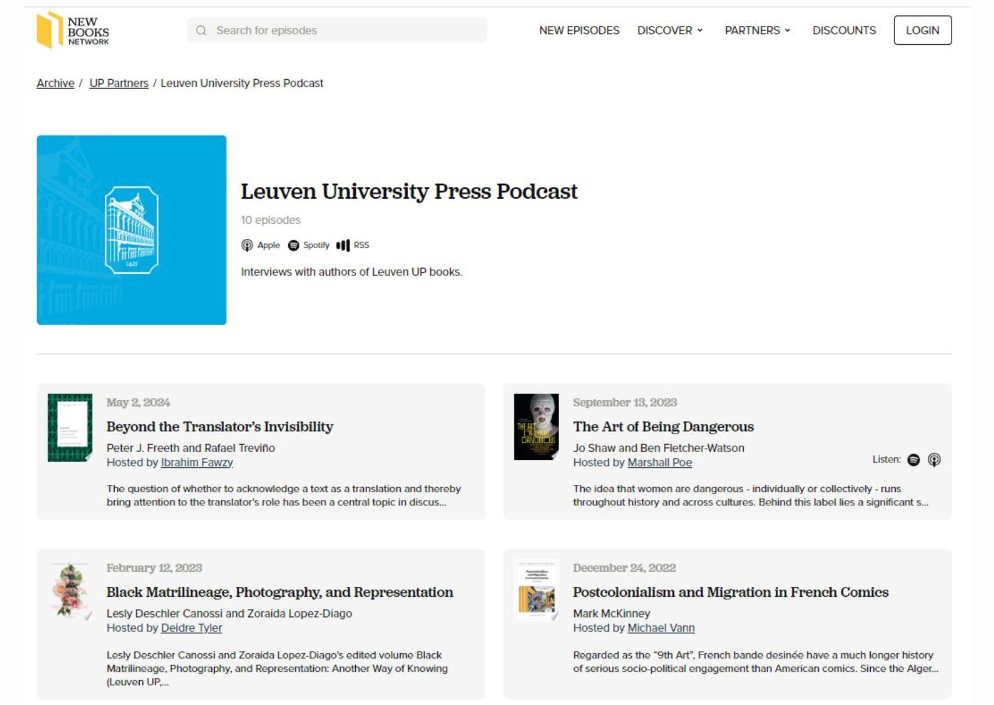 Leuven University Press Podcast