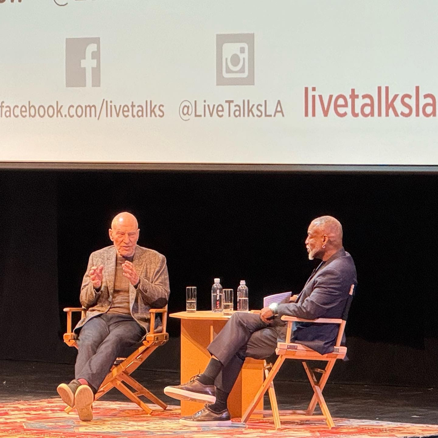 Sir Patrick Stewart and LeVar Burton