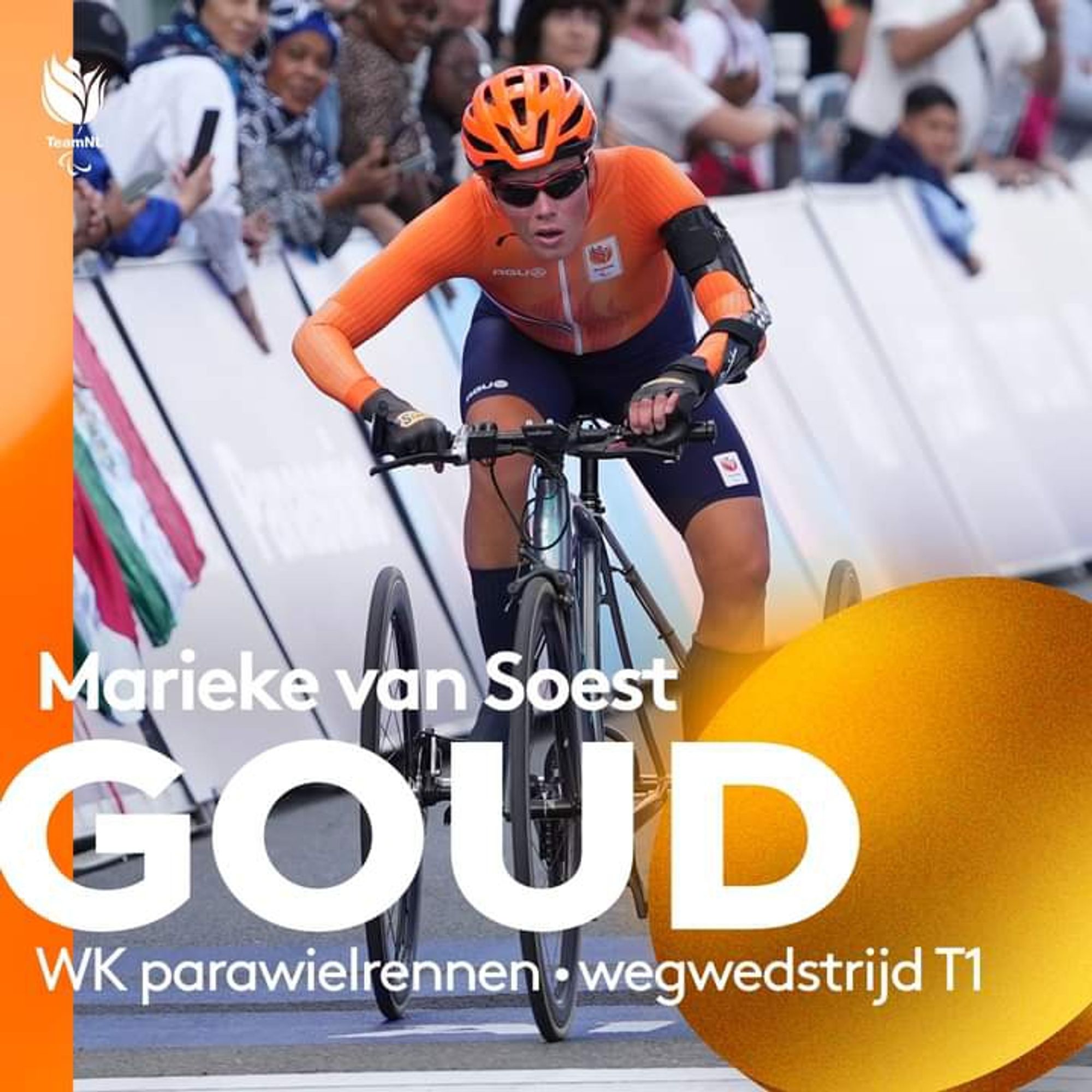 WK parawielrennen -wegwedstrijd TI

Marieke van Soest is wereldkampioen