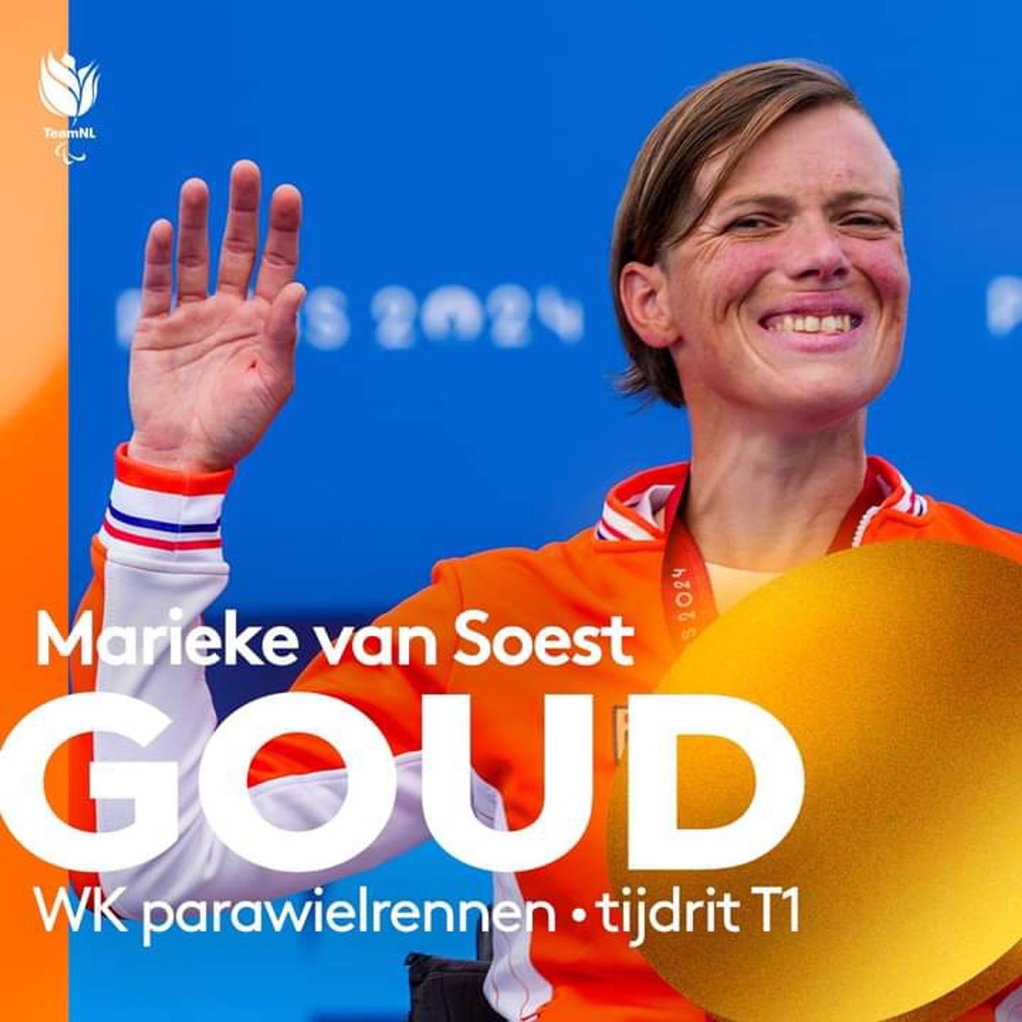 Marieke van Soest 
Wk parawielrennen, tijdrit T1