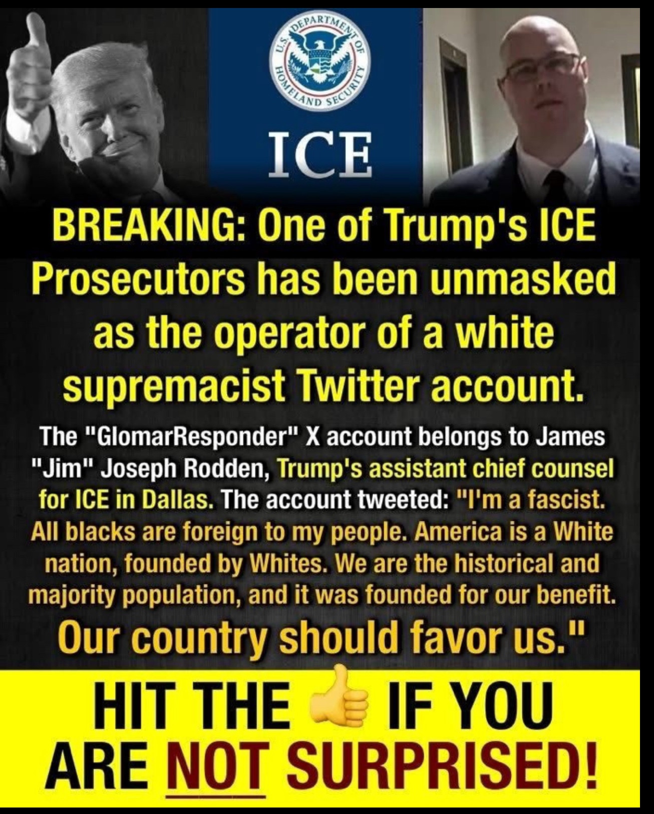 #ICE isn't "deporting" immigrants, it is kidnapping them.

#DOGE isn't "fixing" the government, it is dismantling it.

#Trump isn't "helping" Americans, he is retaliating against them. 

#PamBondi isn't "upholding" the Constitution, she is ignoring it.
#FuckTrump #Resist #Felon47