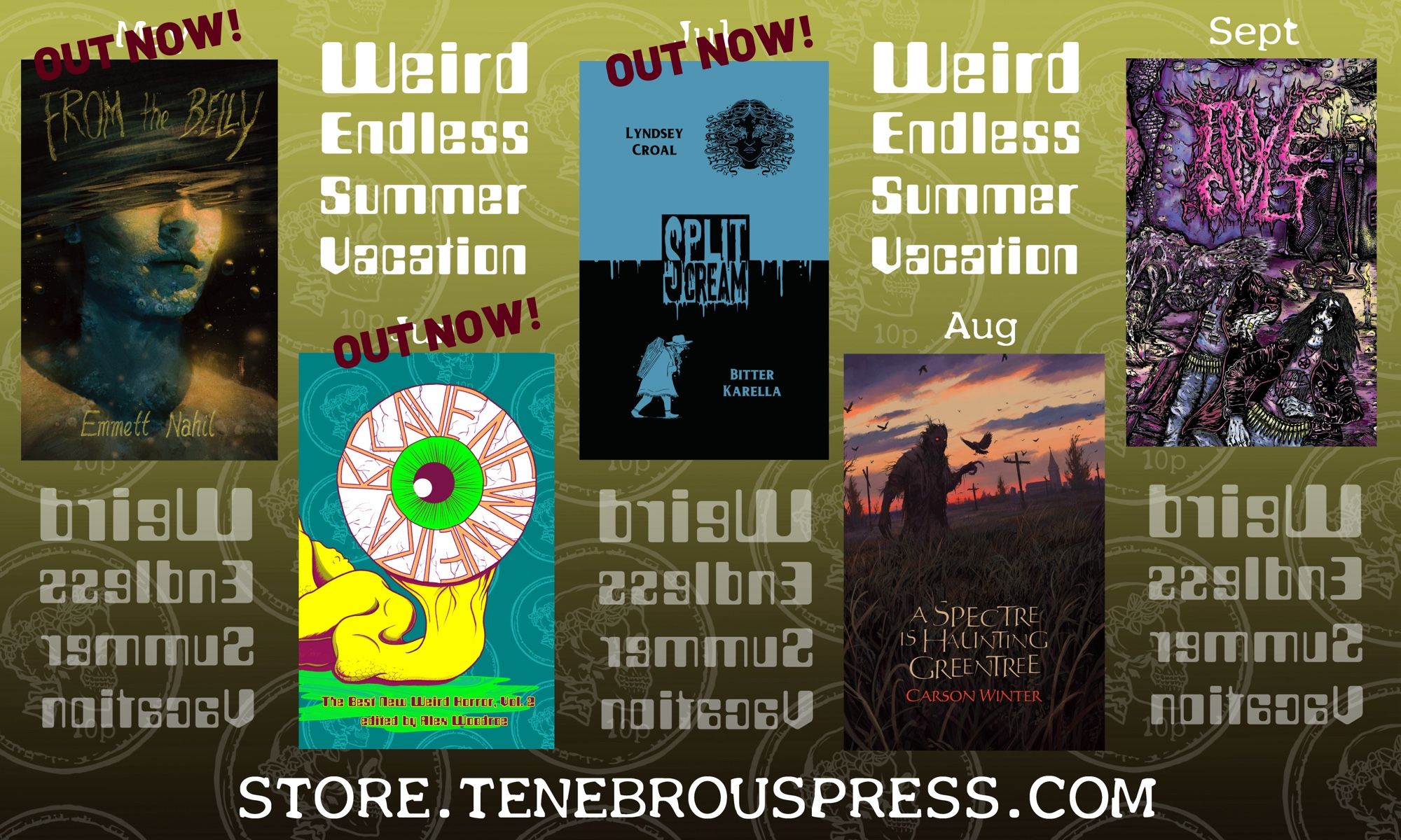 All of Tenebrous’ titles are available at https://store.tenebrouspress.com/