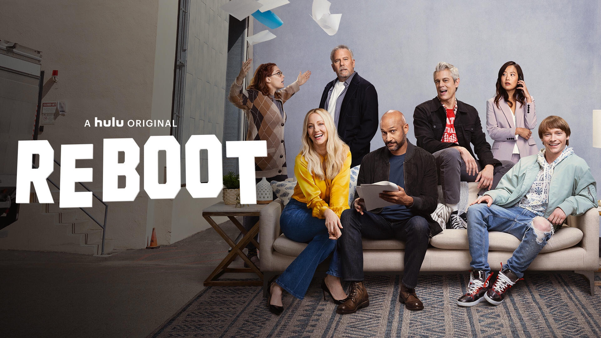 Ad card for Hulu series Reboot.
