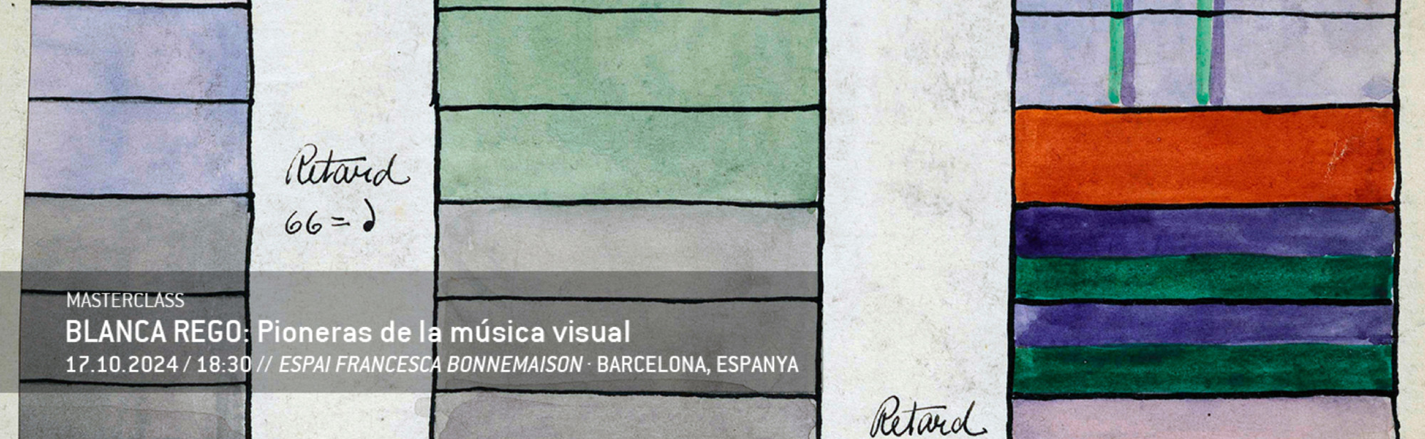 Pioneras de la música visual
Ver el sonido y escuchar las imágenes
17 de octubre 2024 / 18:30h
Espai Francesca Bonnemaison
Sant Pere Més Baix, 7 08003
Barcelona