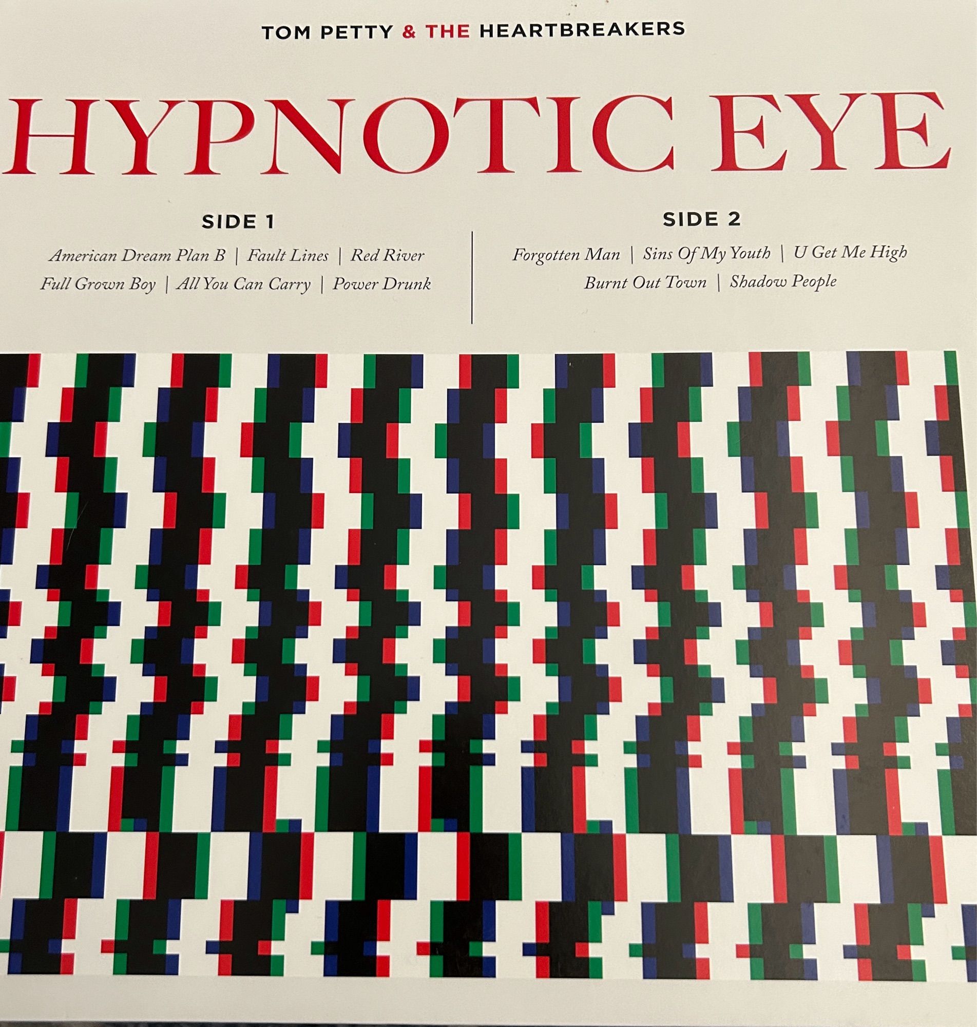 Cover of Tom Petty and the Heartbreakers album “Hypnotic Eye” on vinyl