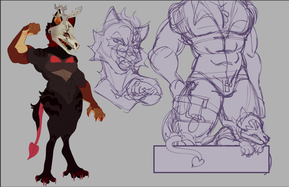 demon furry thing unfinished