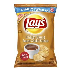 Canadian Lay's potato chips flavored like Swiss Chalet's horrible, tangy, weird sauce.