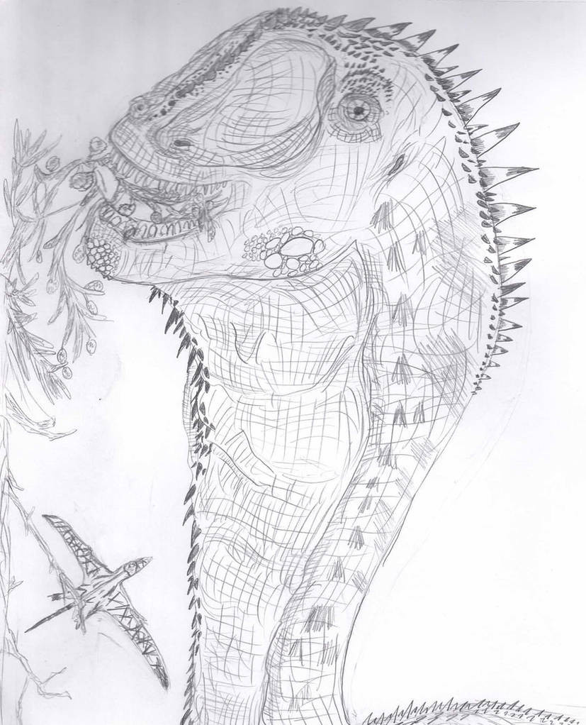 Old foreshortened Brachiosaurus altithorax sketch