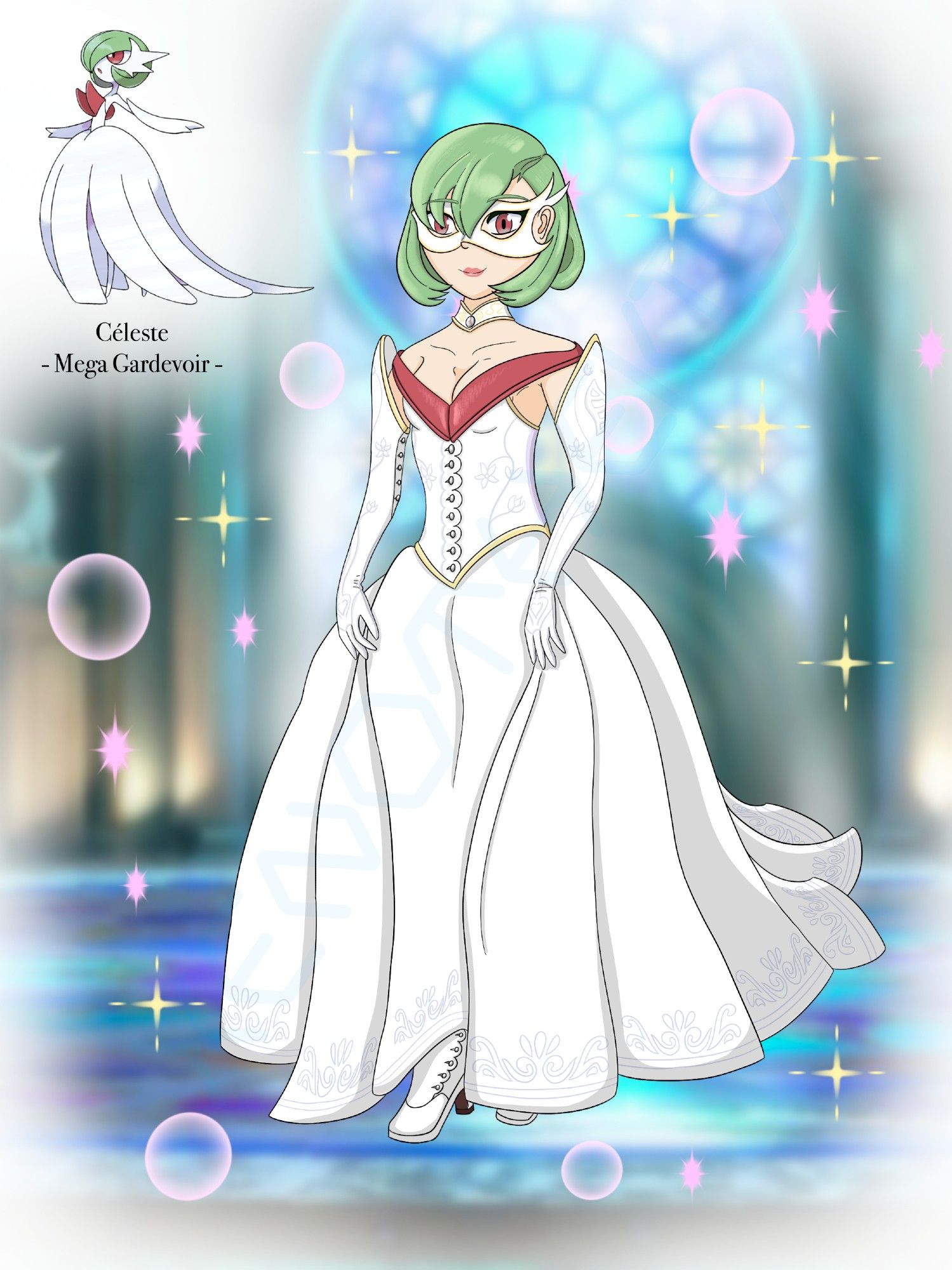 The original Mega Gardevoir design.