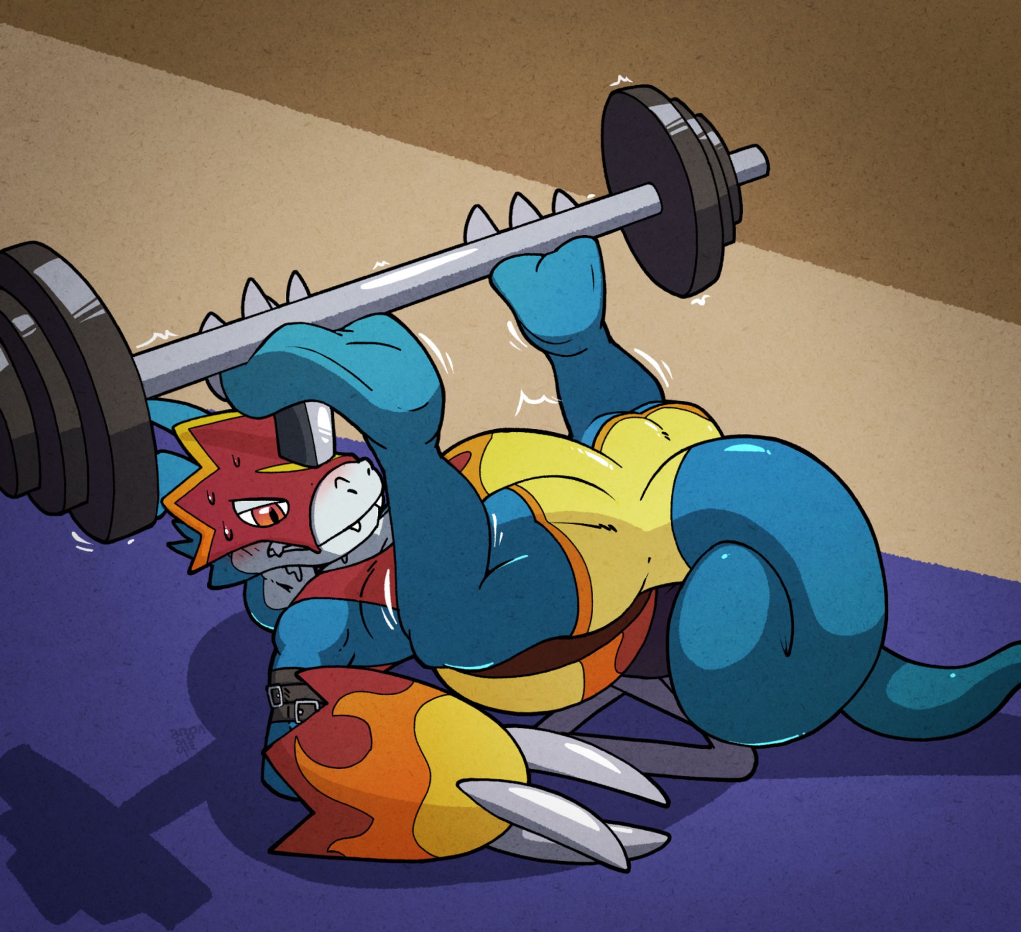 Flamedramon never skips leg day... but...