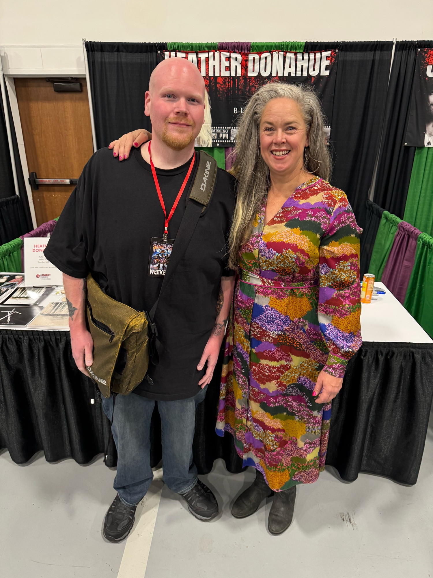 Photo I took with actress Heather Donahue at Scarefest.