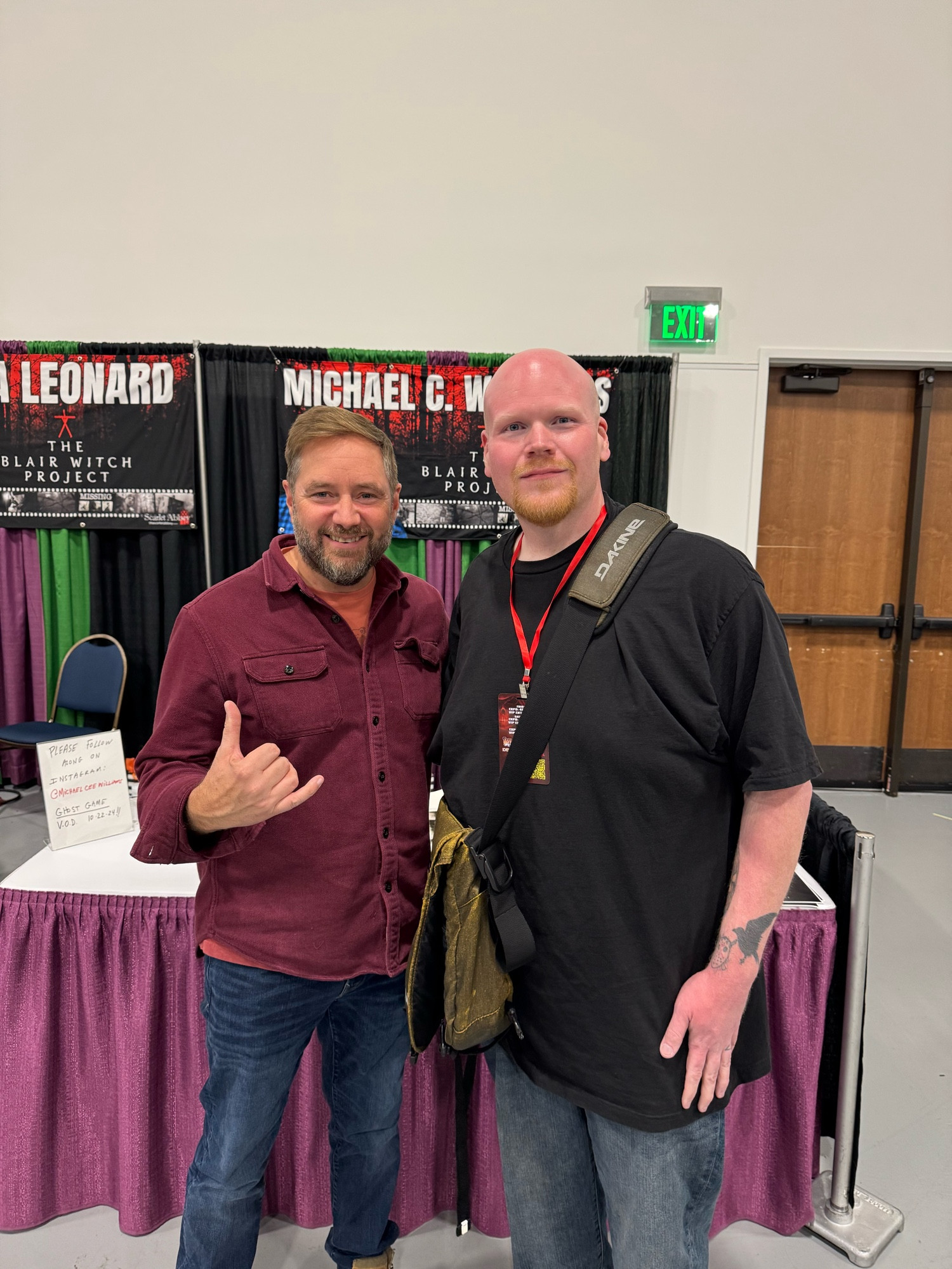 Photo I took with actor Michael C. Williams at Scarefest. 