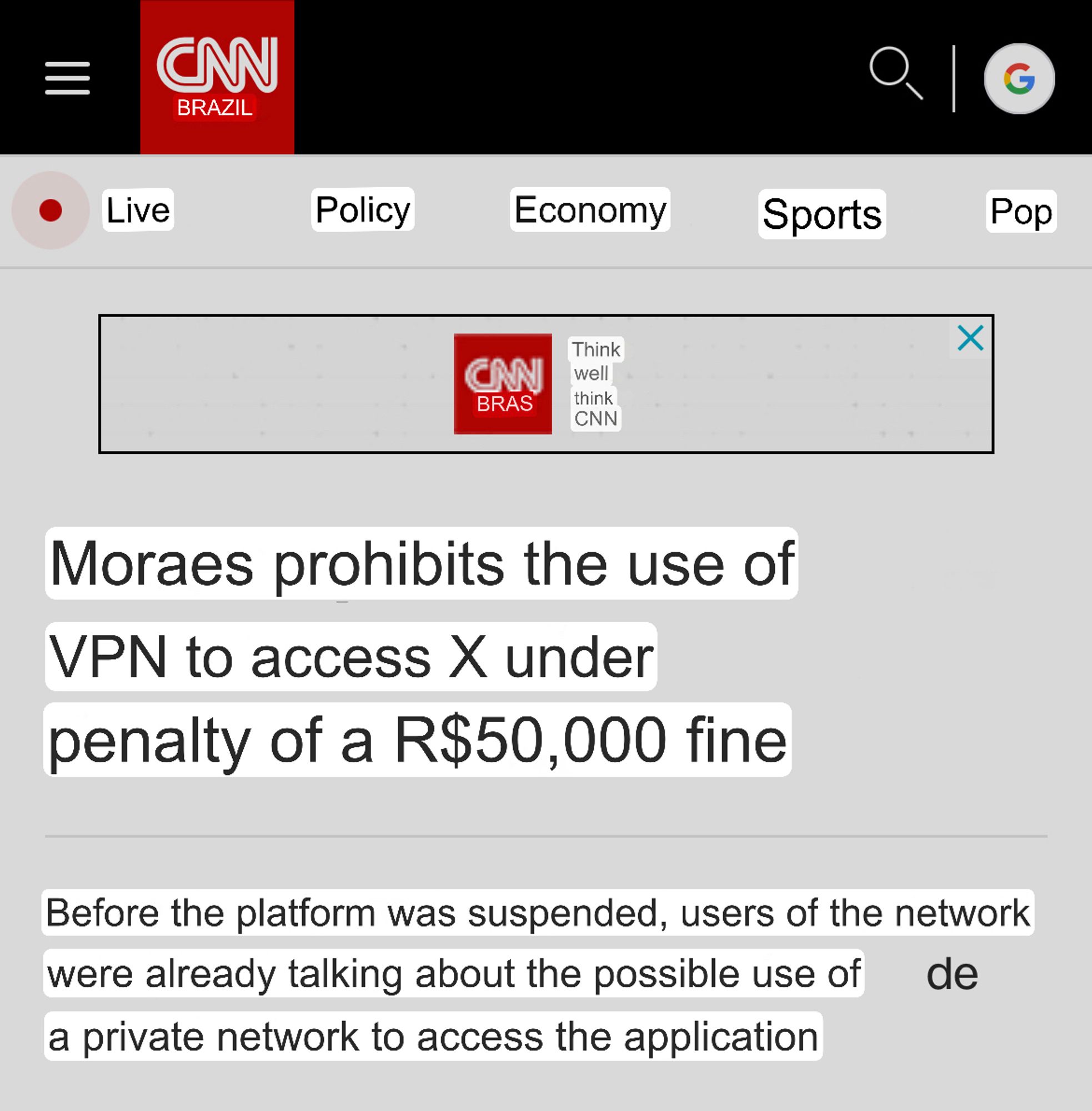 Moraes prohibits the use of
VPN to access X under penalty of a R$50,000 fine

Before the platform was suspended, users of the network were already talking about the possible use of de a private network to access the application