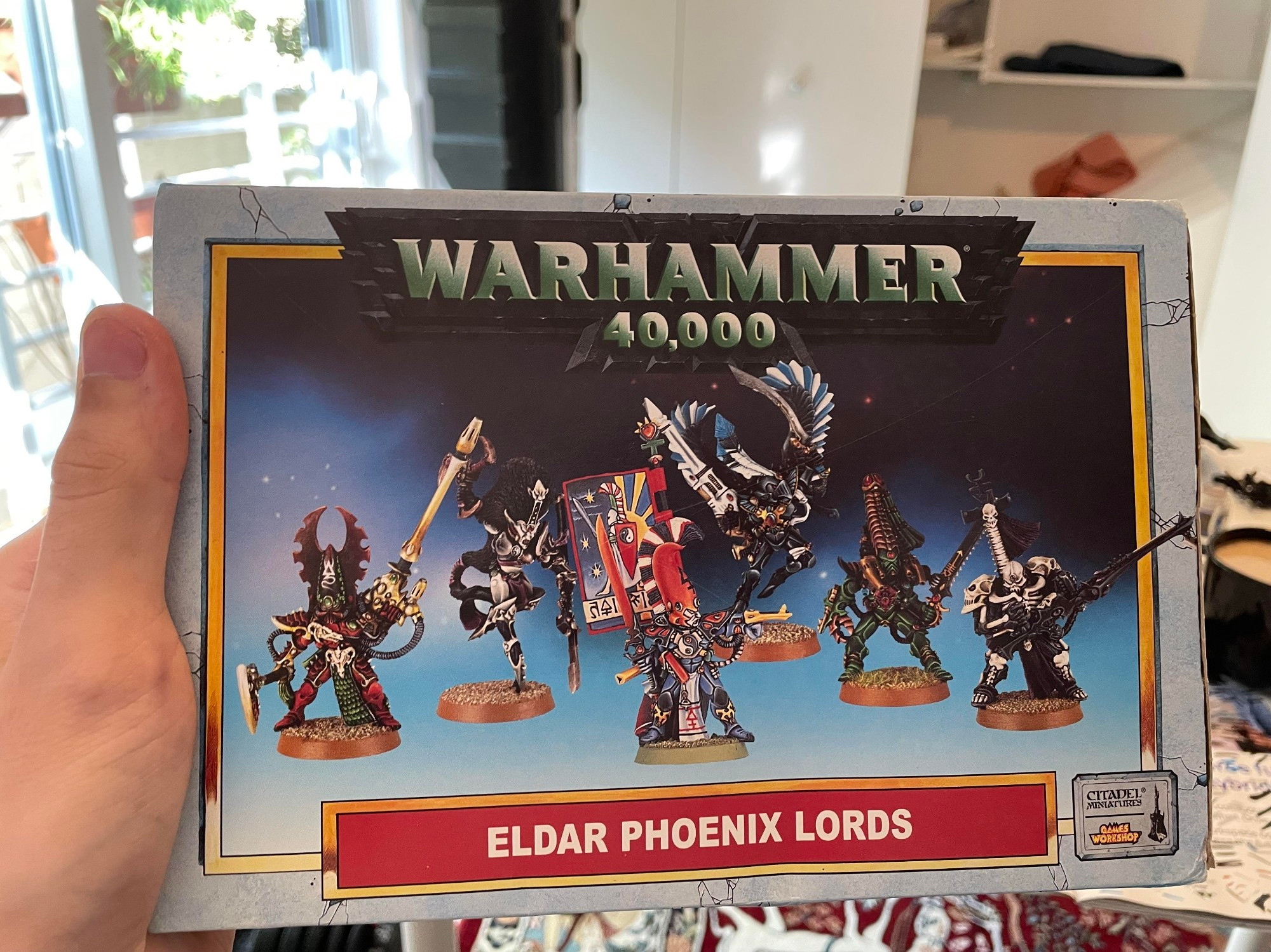 90s Warhammer 40K Eldar Phoenix Lords box.