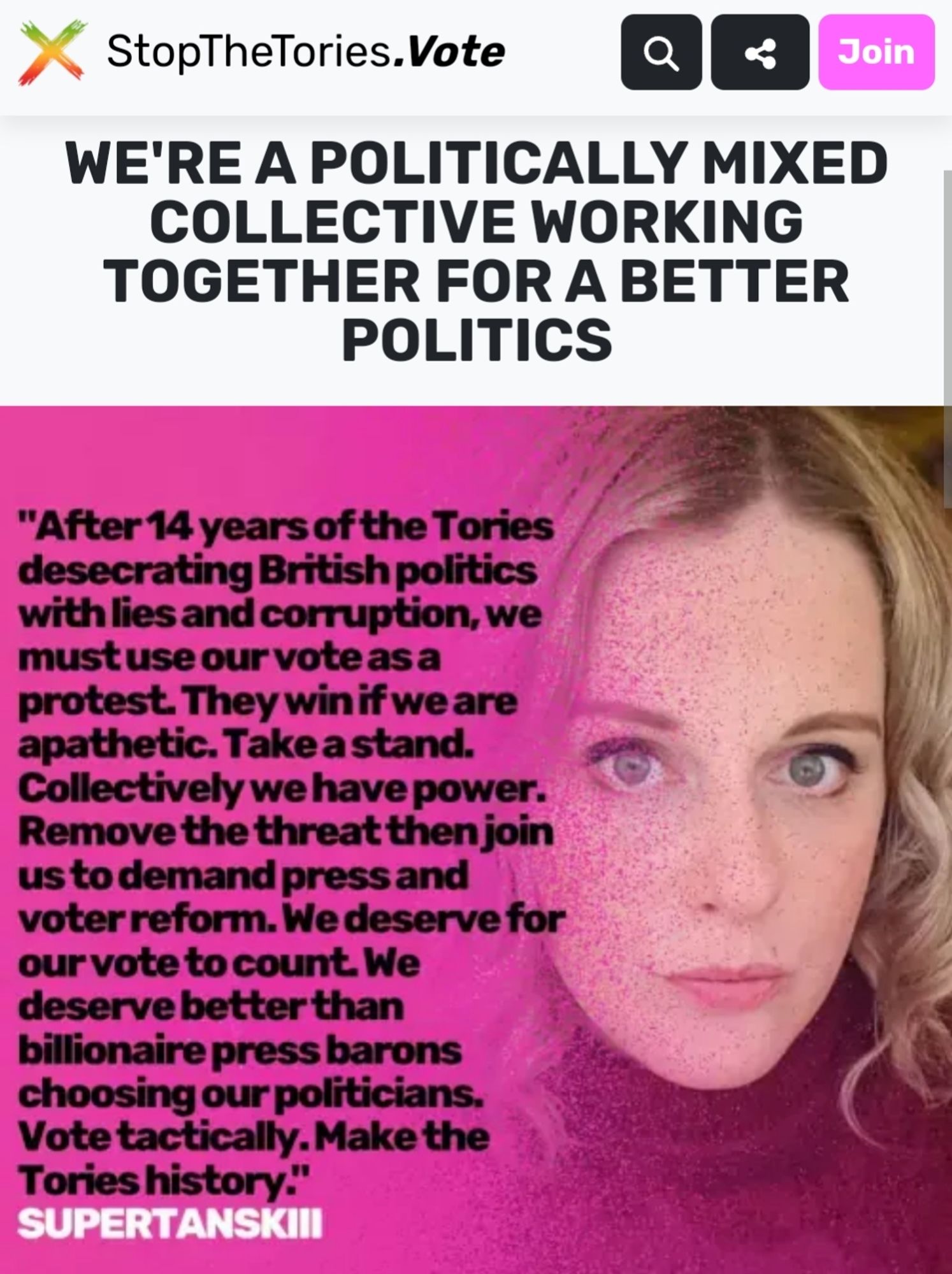 StopTheTories quote by Supertanskii