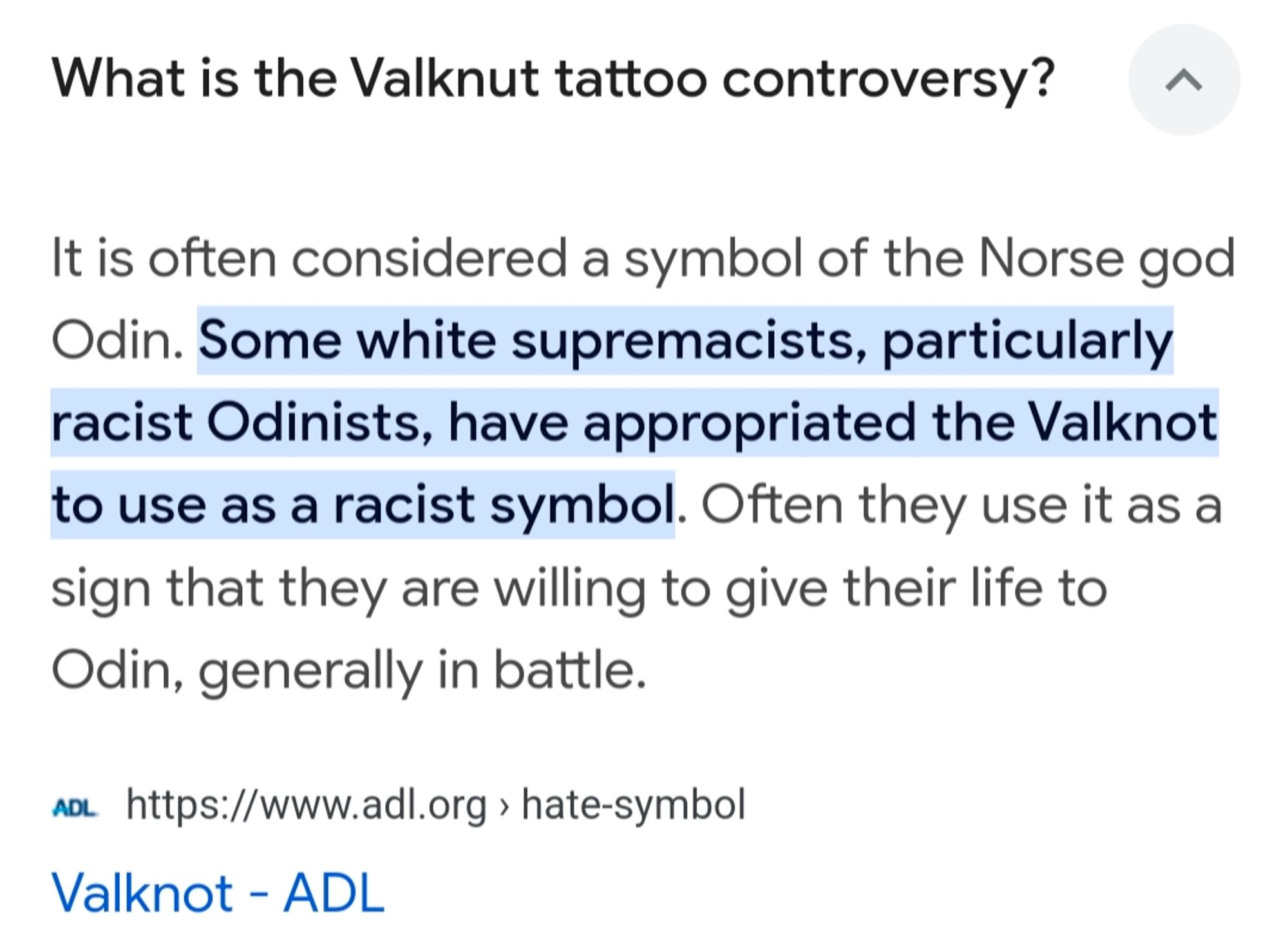 What is the Valknut tattoo controversy?
It is often considered a symbol of the Norse god Odin. Some white supremacists, particularly racist Odinists, have appropriated the Valknot to use as a racist symbol. Often they use it as a sign that they are willing to give their life to Odin, generally in battle.