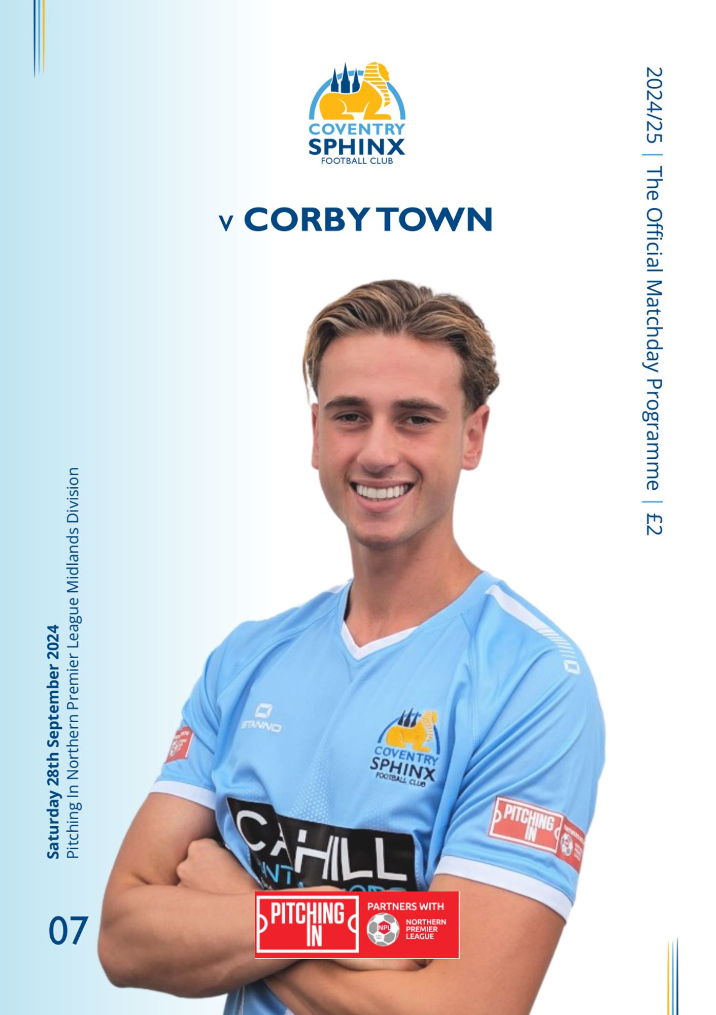 Coventry Sphinx matchday programme cover