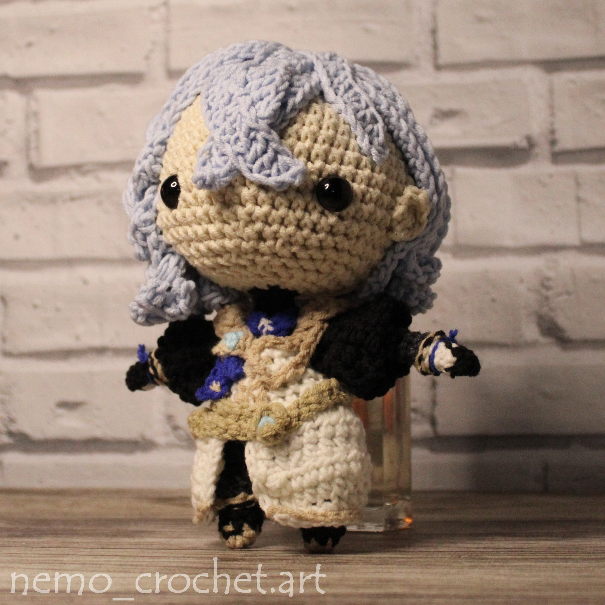 [ #art #yarn #doll #crochet ]

Valentine Kihm, original character made in universe of game Genshin Impact.