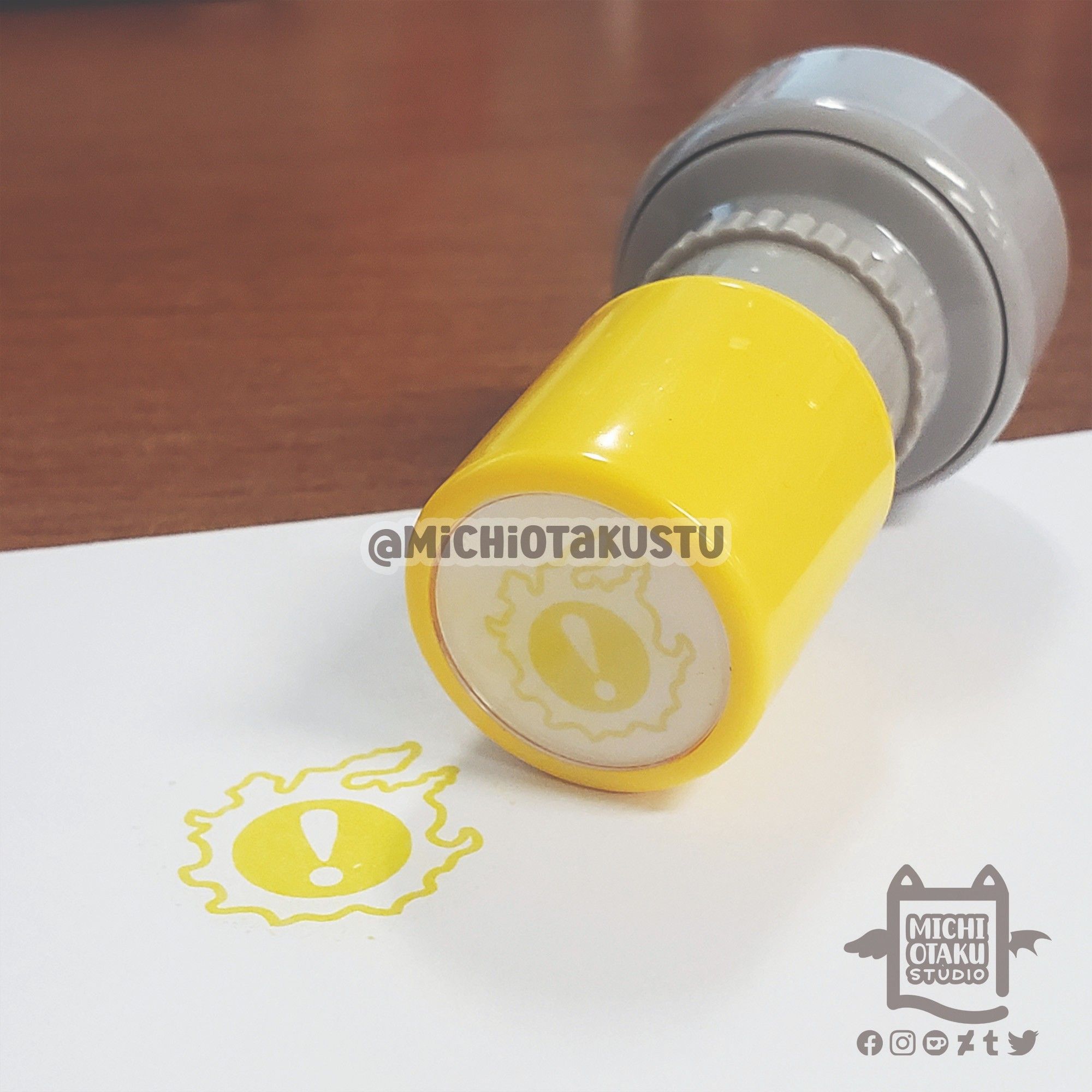 FFXIV MSQ Icon Yellow Self-inking Stamp