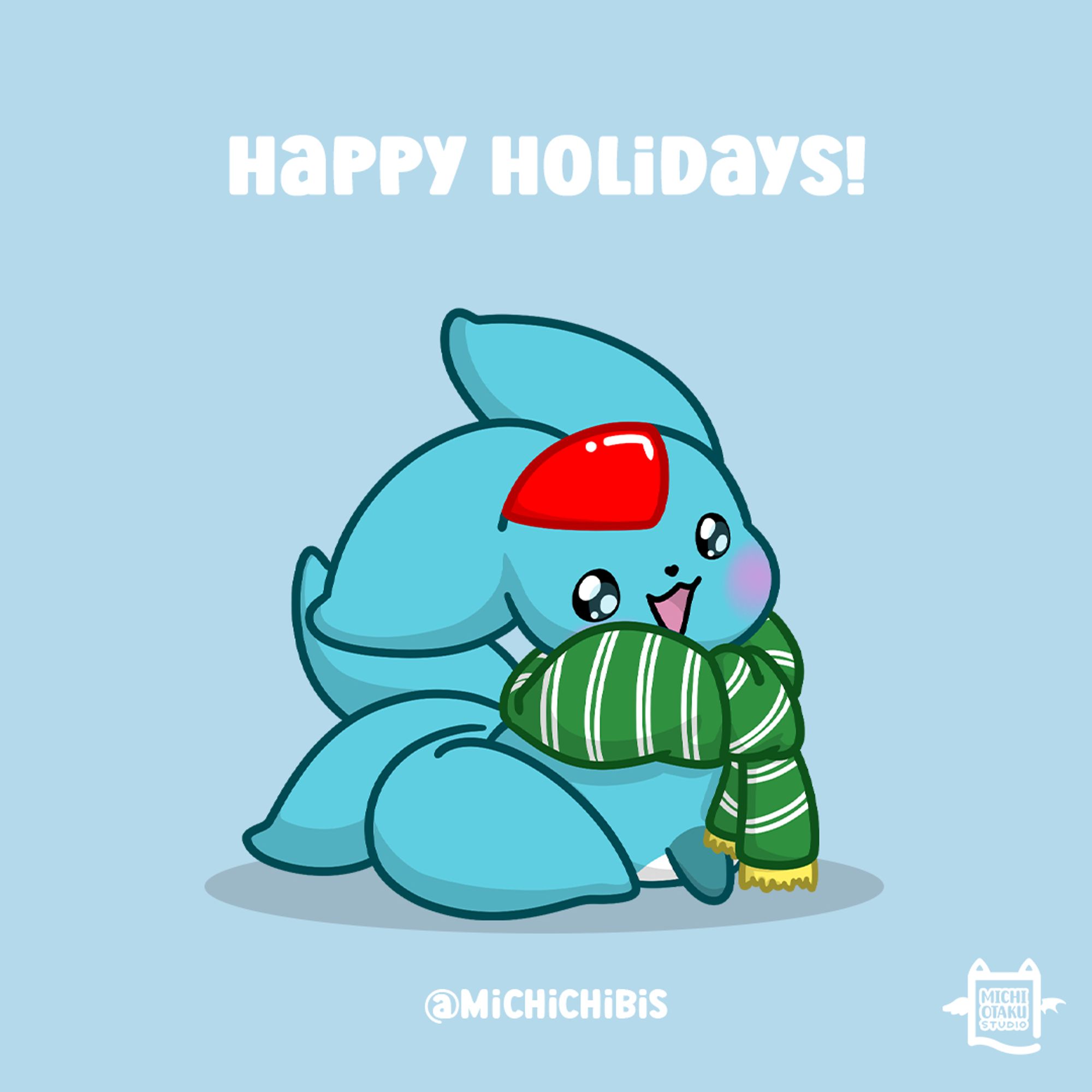 Michi Chibis – Happy Holidays!
Carbean Emi wearing a comfy scarf