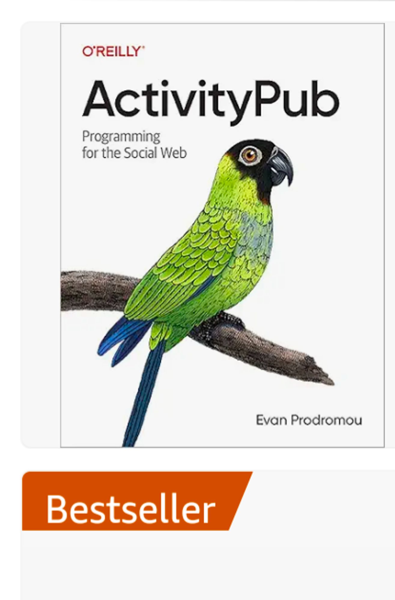 The ActivityPub book with "Bestseller" tag 