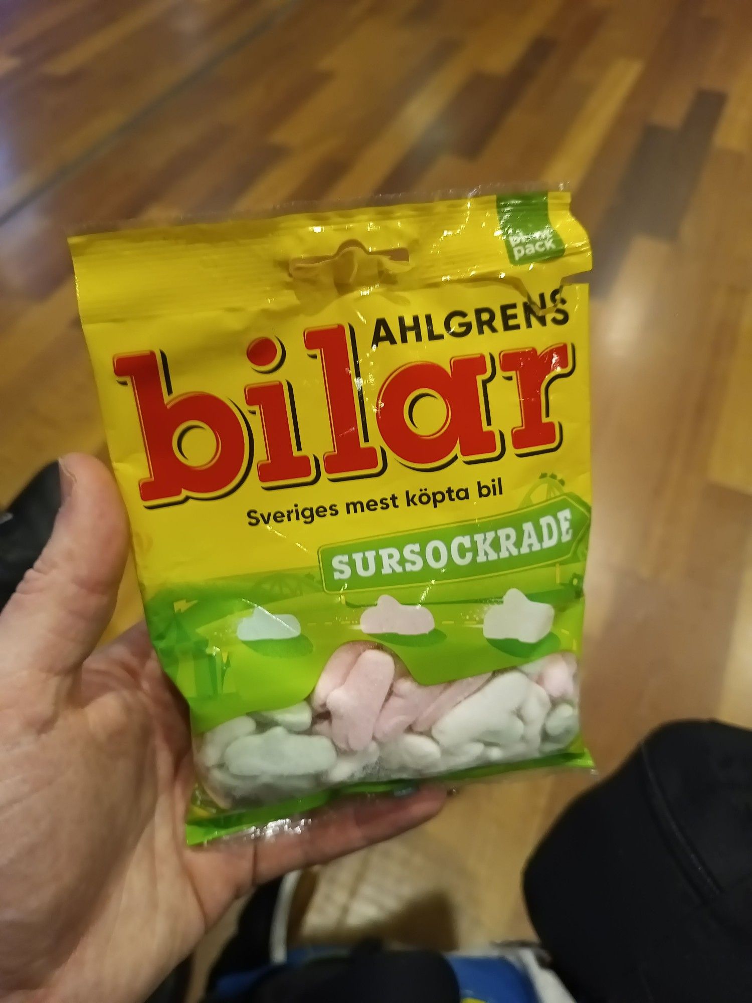 A bag of Ahlgrens Bilar candies from Stockholm, Sweden