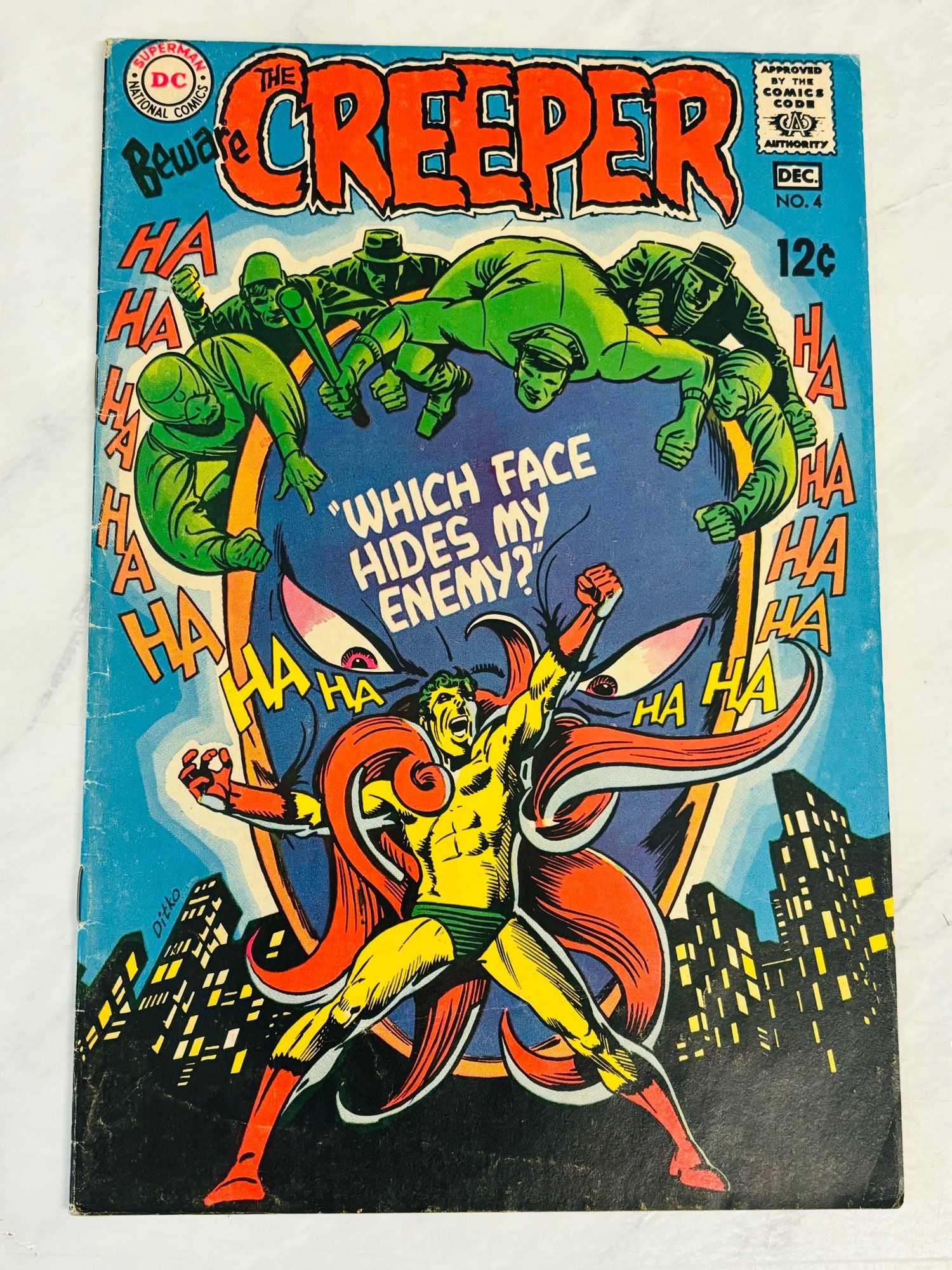 Beware The Creeper #4 (December 1968) with Steve Ditko cover art